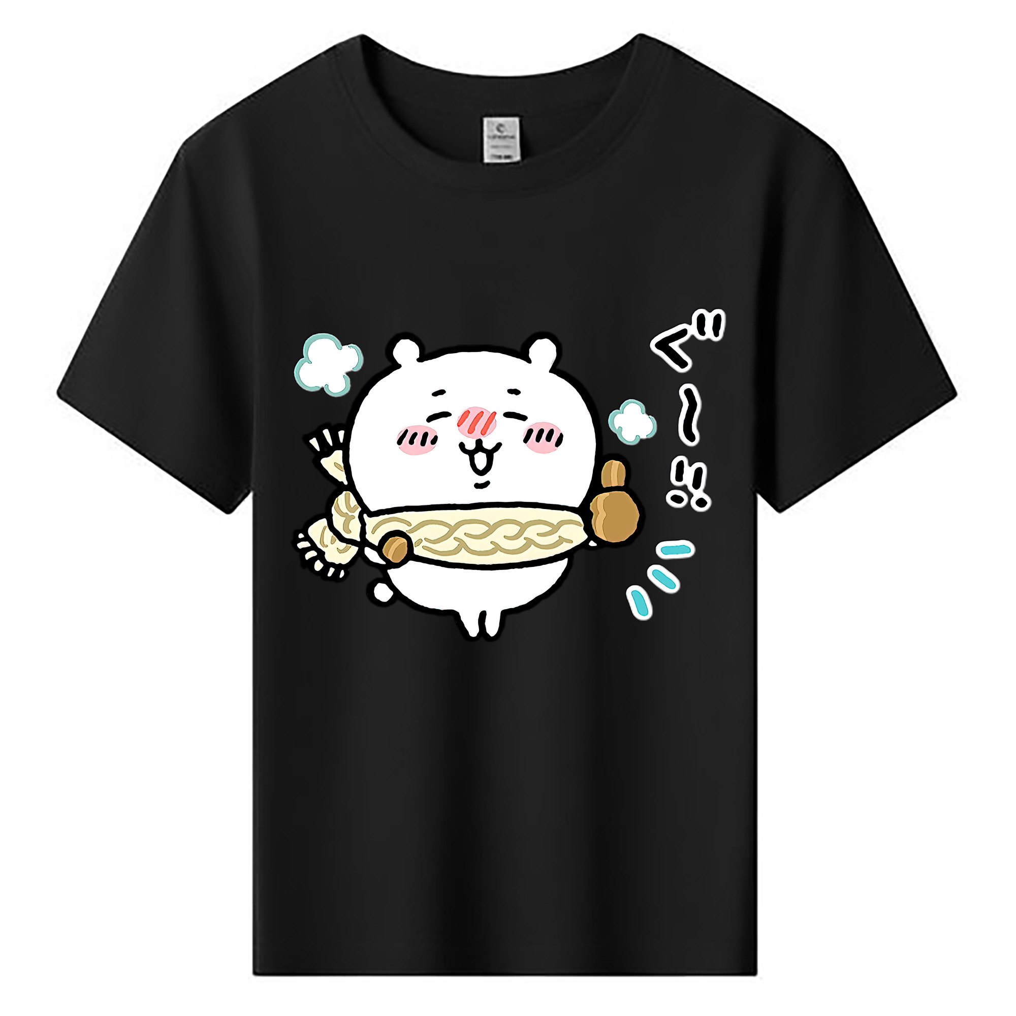 （画像用） ちいかわ ちいかわ Chii-kawa chiikawa 綿100％キッズTシャツ（フロントプリント）