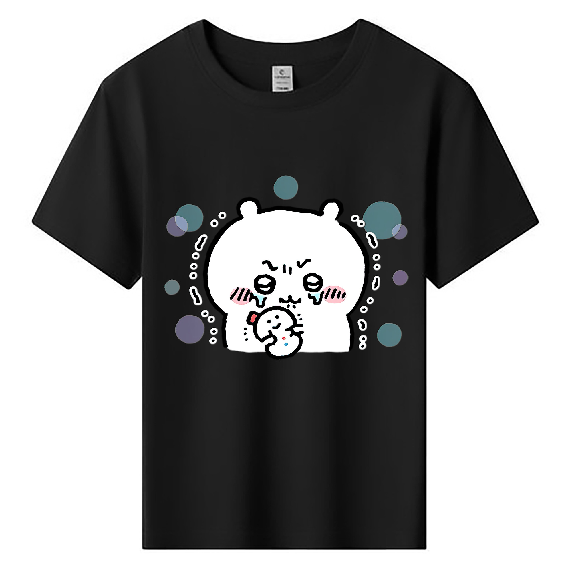 （画像用） ちいかわ ちいかわ Chii-kawa chiikawa 綿100％キッズTシャツ（フロントプリント）