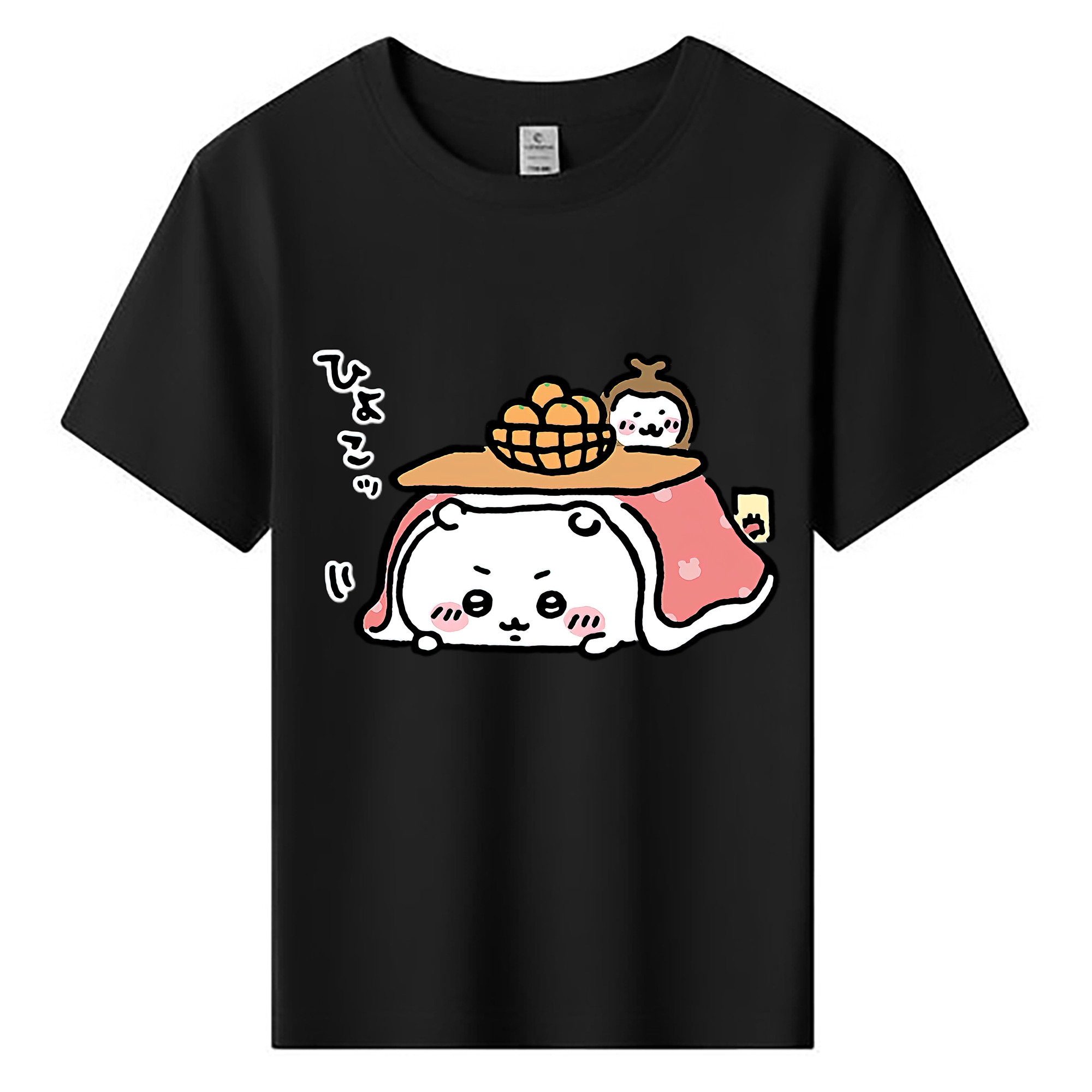 （画像用） ちいかわ ちいかわ Chii-kawa chiikawa 綿100％キッズTシャツ（フロントプリント）