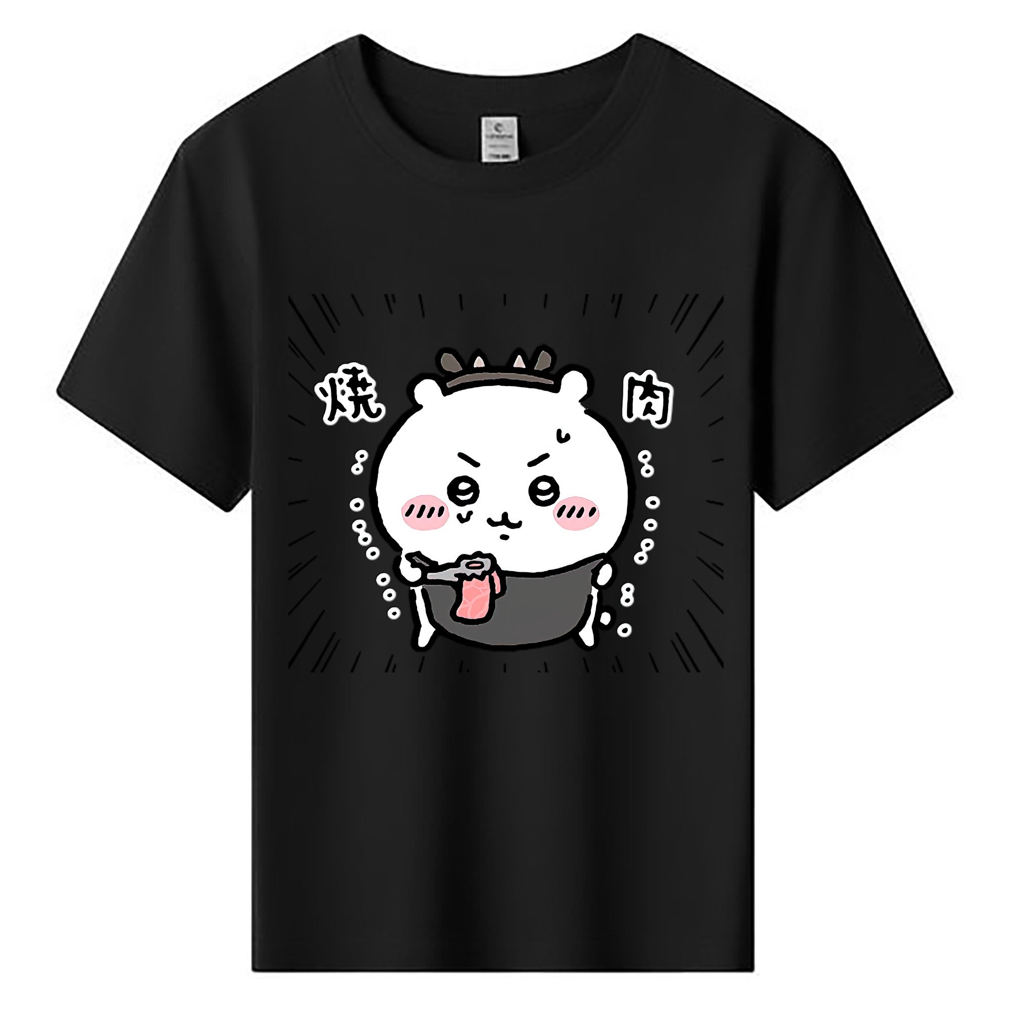 （画像用） ちいかわ ちいかわ Chii-kawa chiikawa 綿100％キッズTシャツ（フロントプリント）