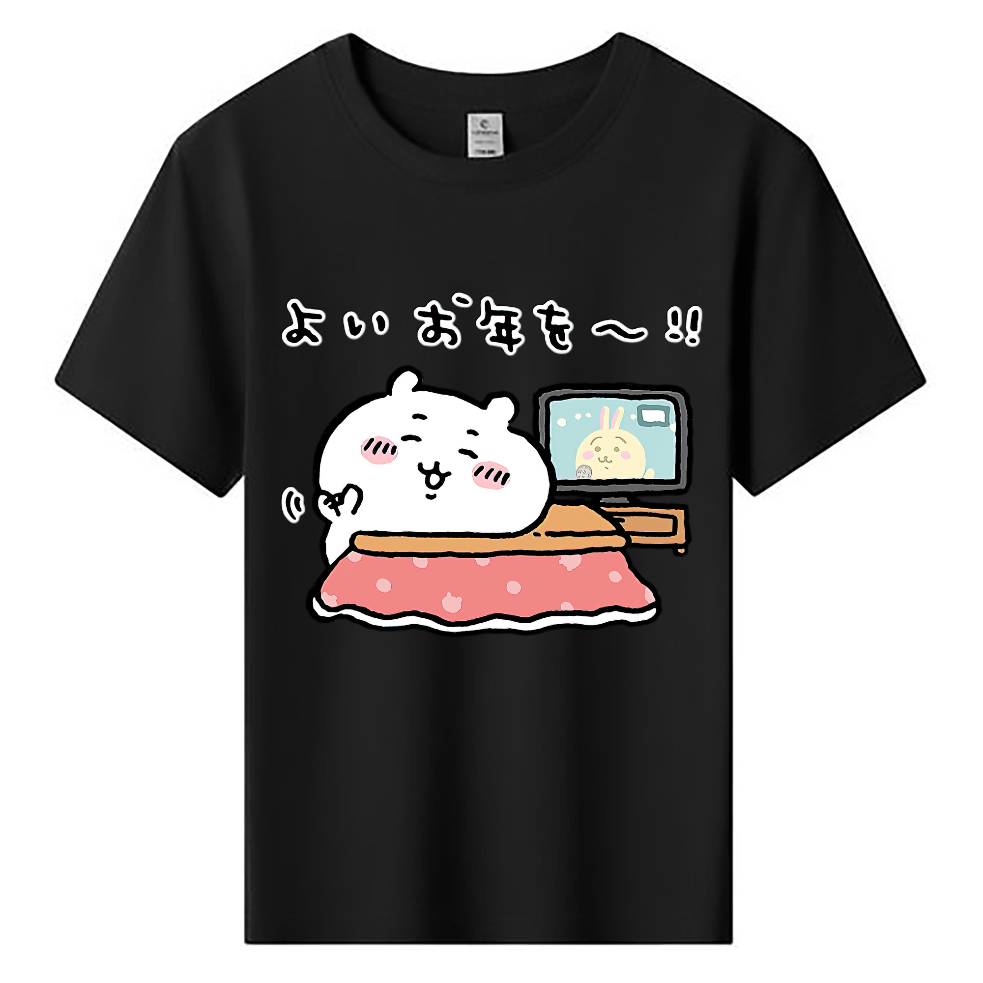 （画像用） ちいかわ ちいかわ Chii-kawa chiikawa 綿100％キッズTシャツ（フロントプリント）