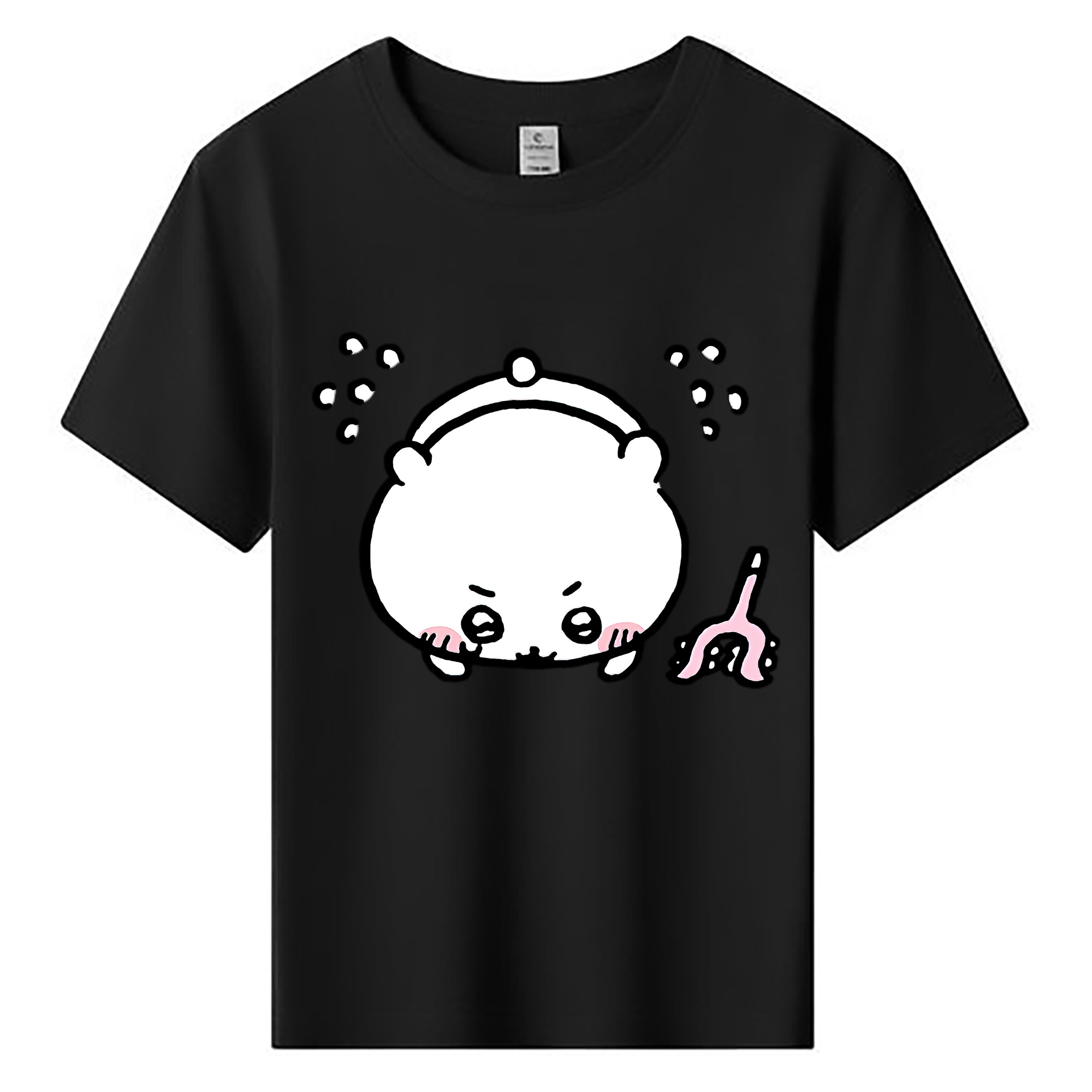 （画像用） ちいかわ ちいかわ Chii-kawa chiikawa 綿100％キッズTシャツ（フロントプリント）