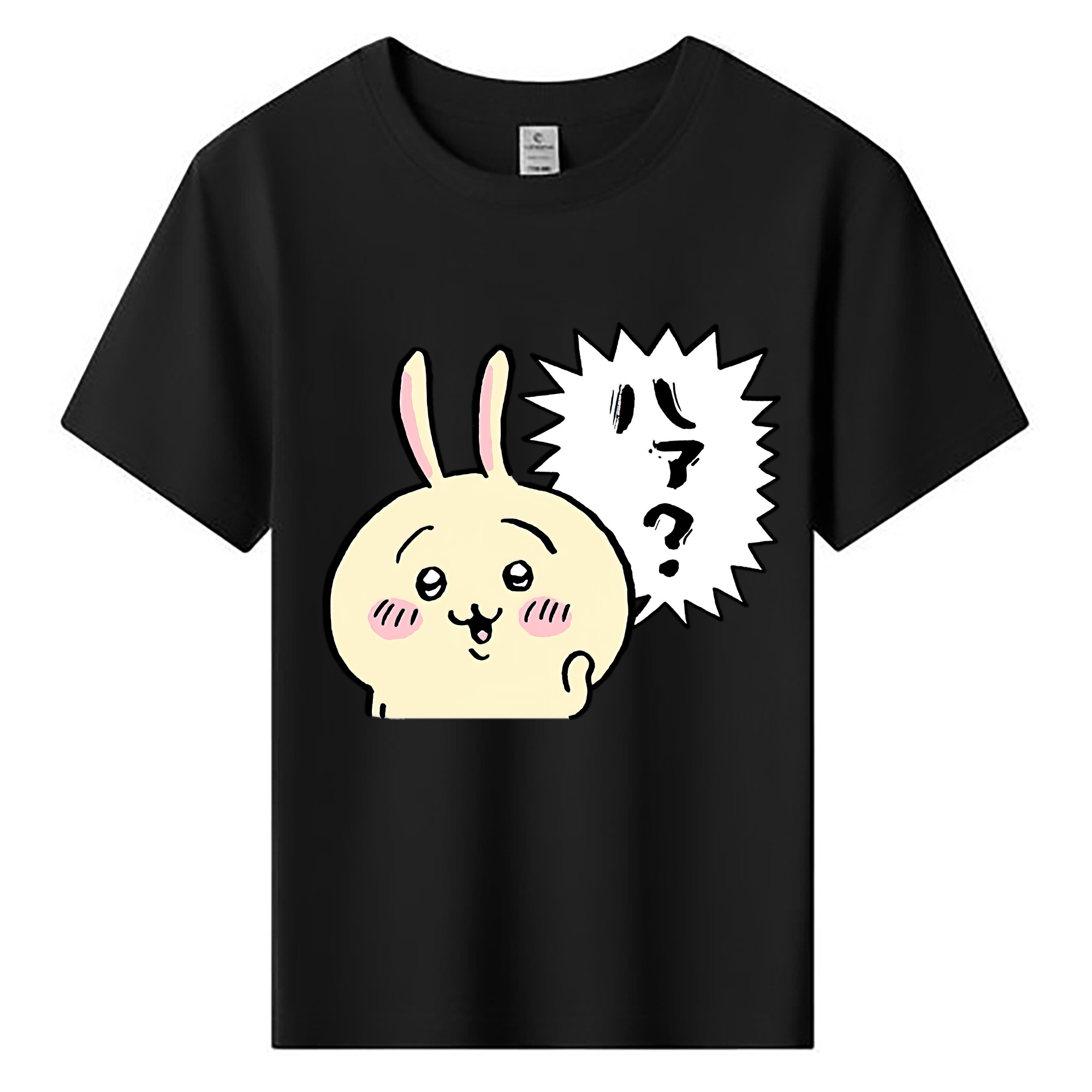 （画像用） ちいかわ うさぎ Chii-kawa usagi 綿100％キッズTシャツ（フロントプリント）