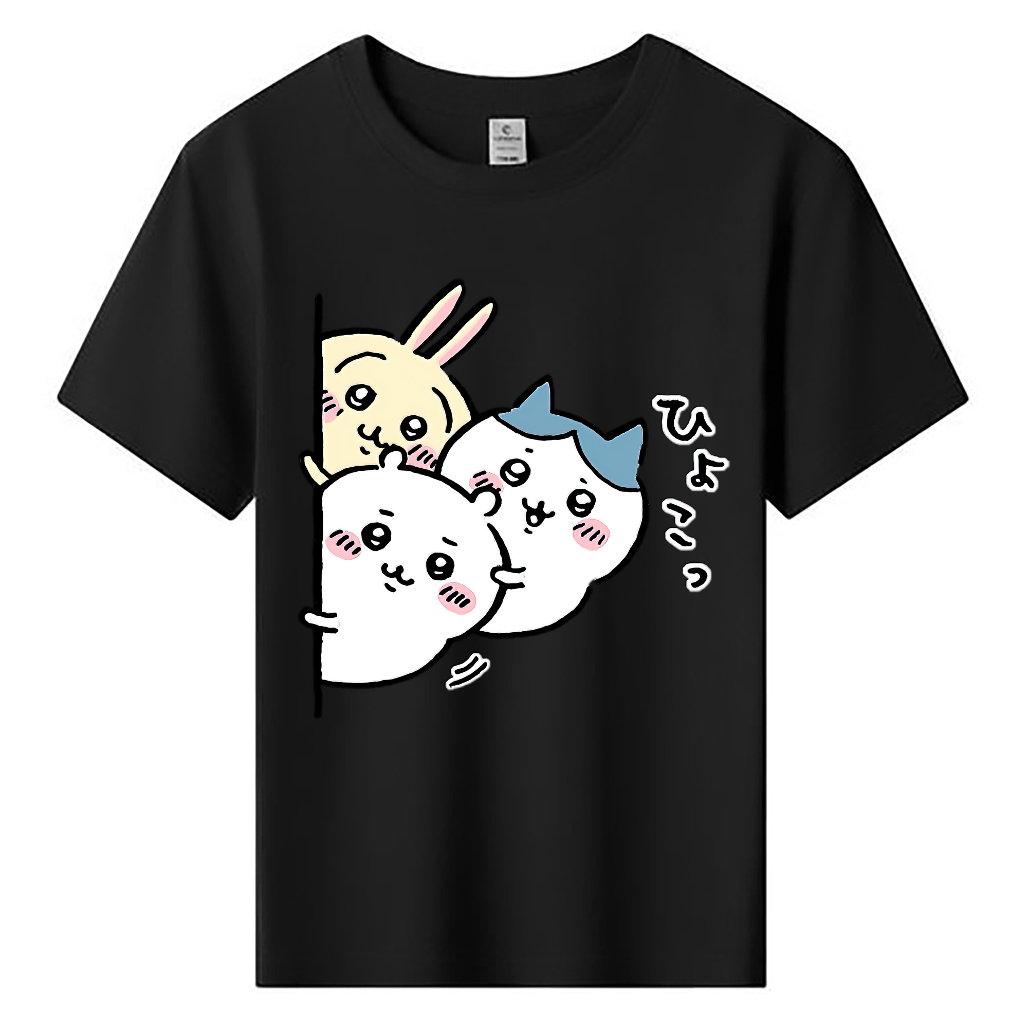 （画像用） ちいかわ うさぎ Chii-kawa usagi 綿100％キッズTシャツ（フロントプリント）