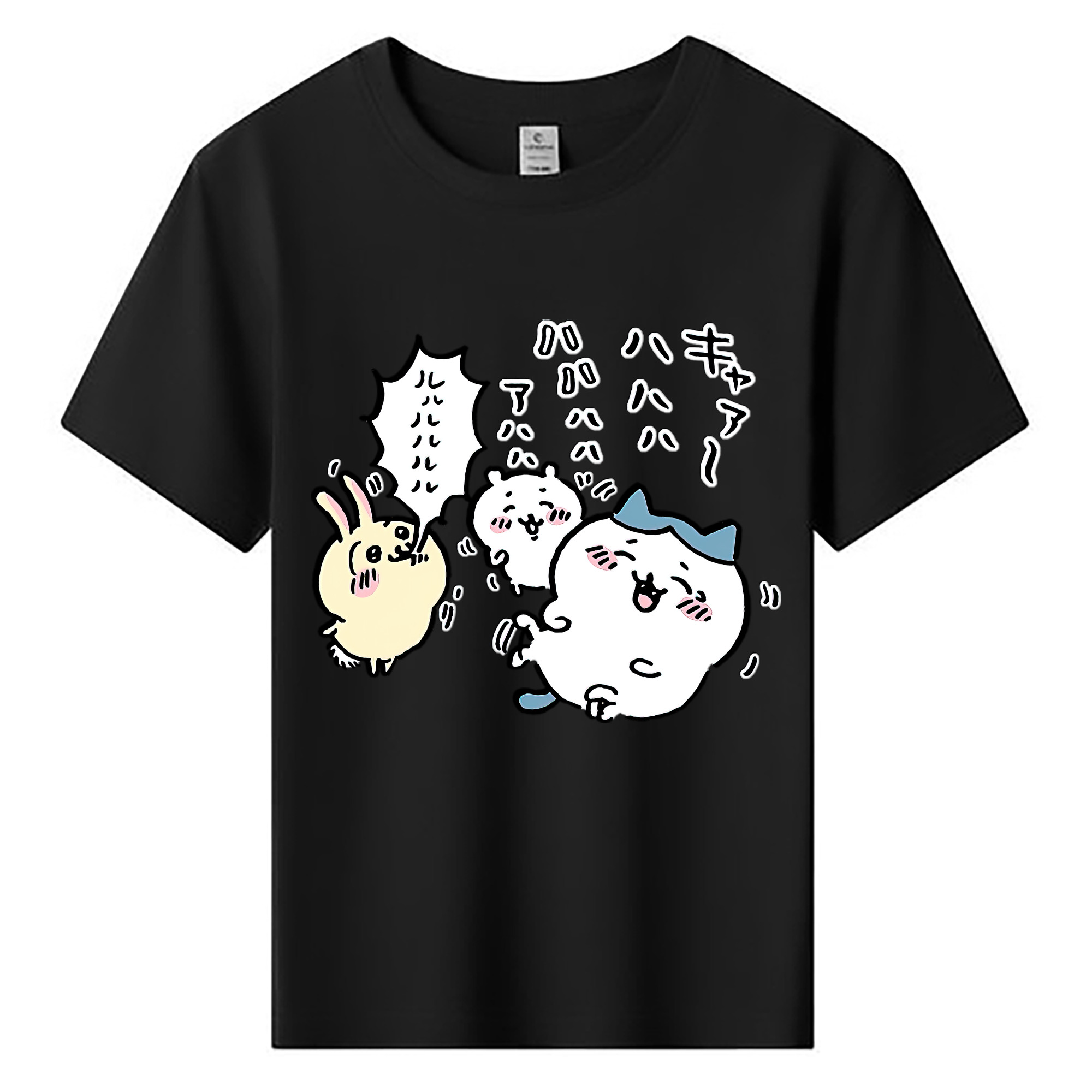 （画像用） ちいかわ うさぎ Chii-kawa usagi 綿100％キッズTシャツ（フロントプリント）