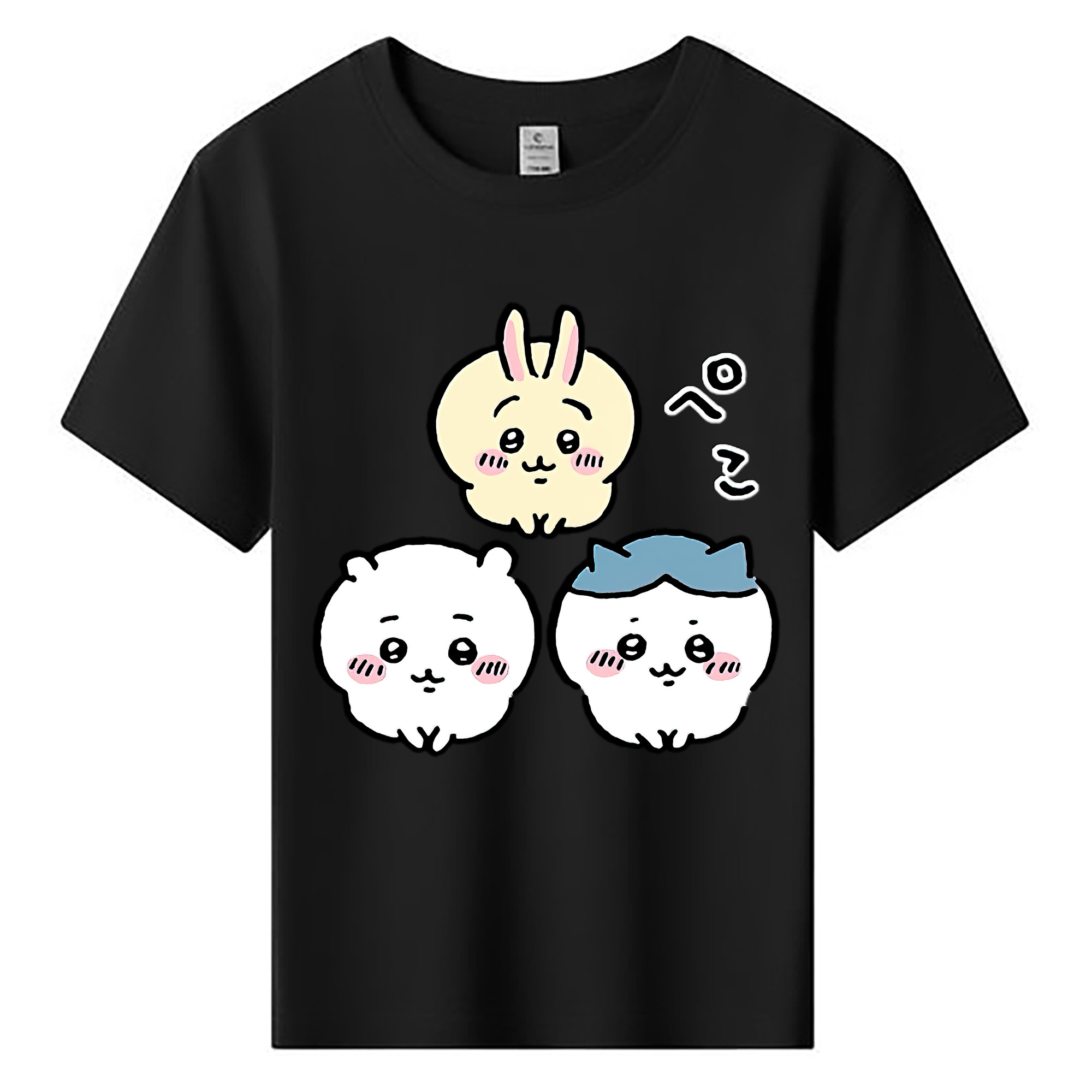 （画像用） ちいかわ うさぎ Chii-kawa usagi 綿100％キッズTシャツ（フロントプリント）