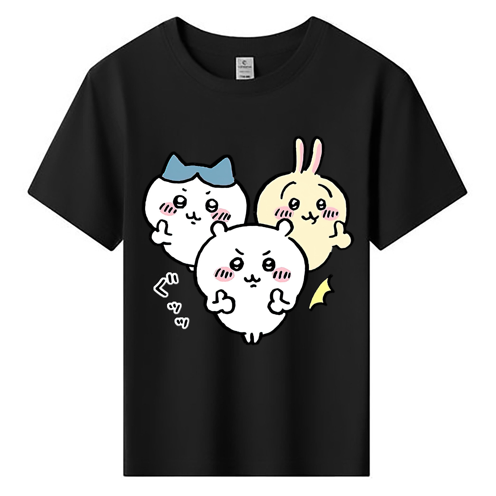 （画像用） ちいかわ うさぎ Chii-kawa usagi 綿100％キッズTシャツ（フロントプリント）