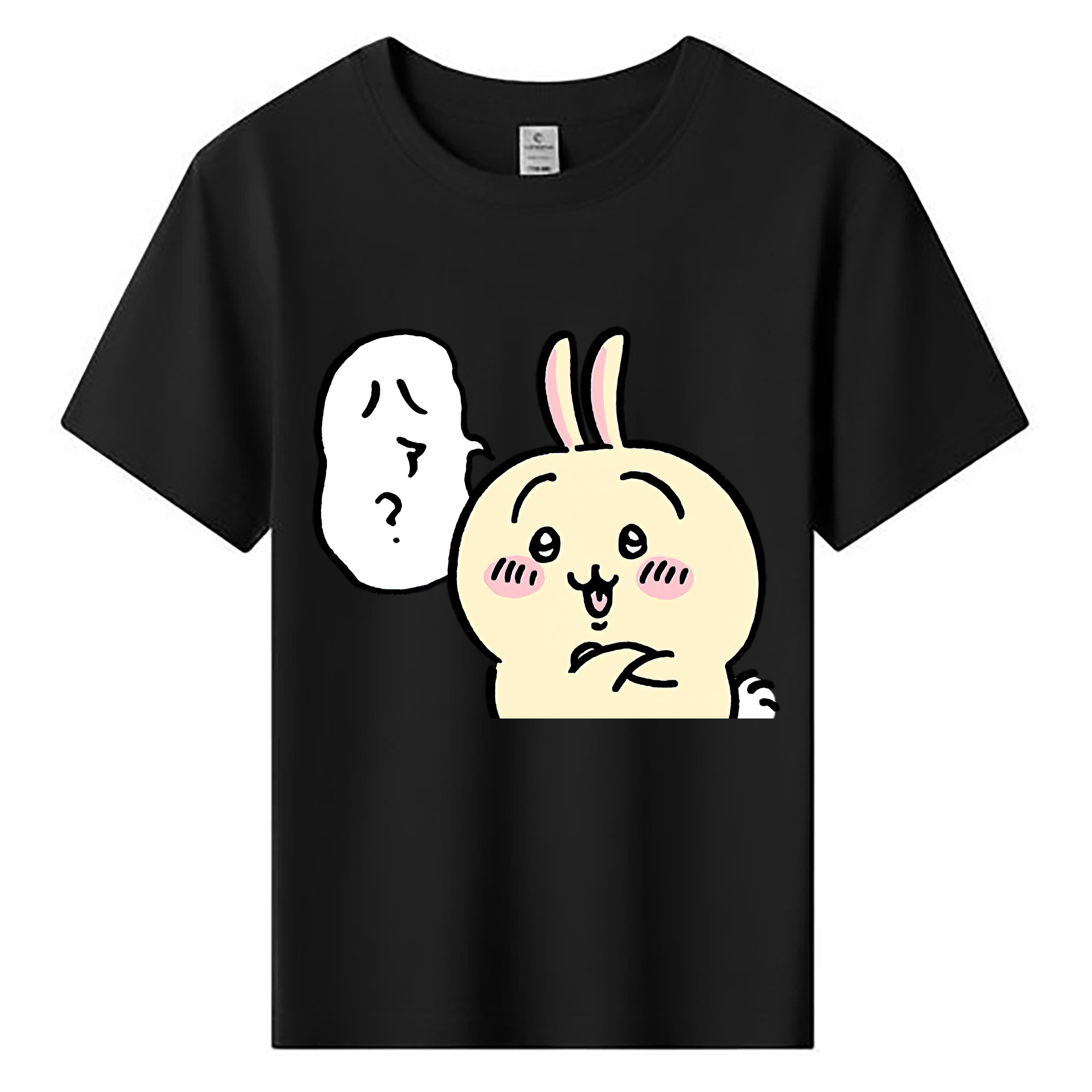 （画像用） ちいかわ うさぎ Chii-kawa usagi 綿100％キッズTシャツ（フロントプリント）