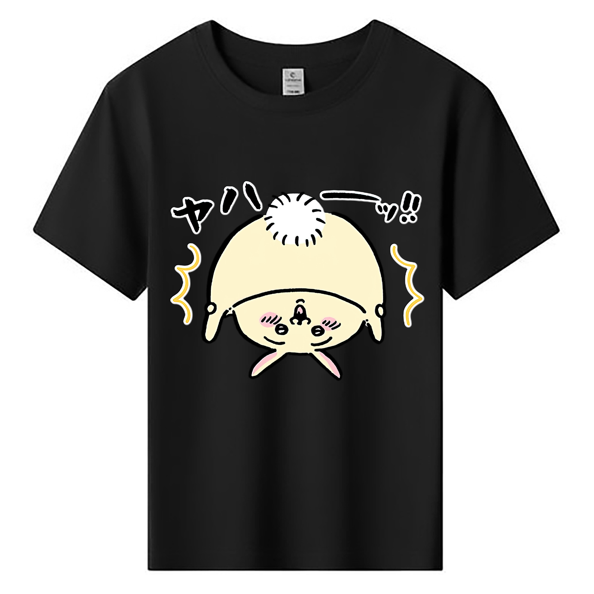 （画像用） ちいかわ うさぎ Chii-kawa usagi 綿100％キッズTシャツ（フロントプリント）