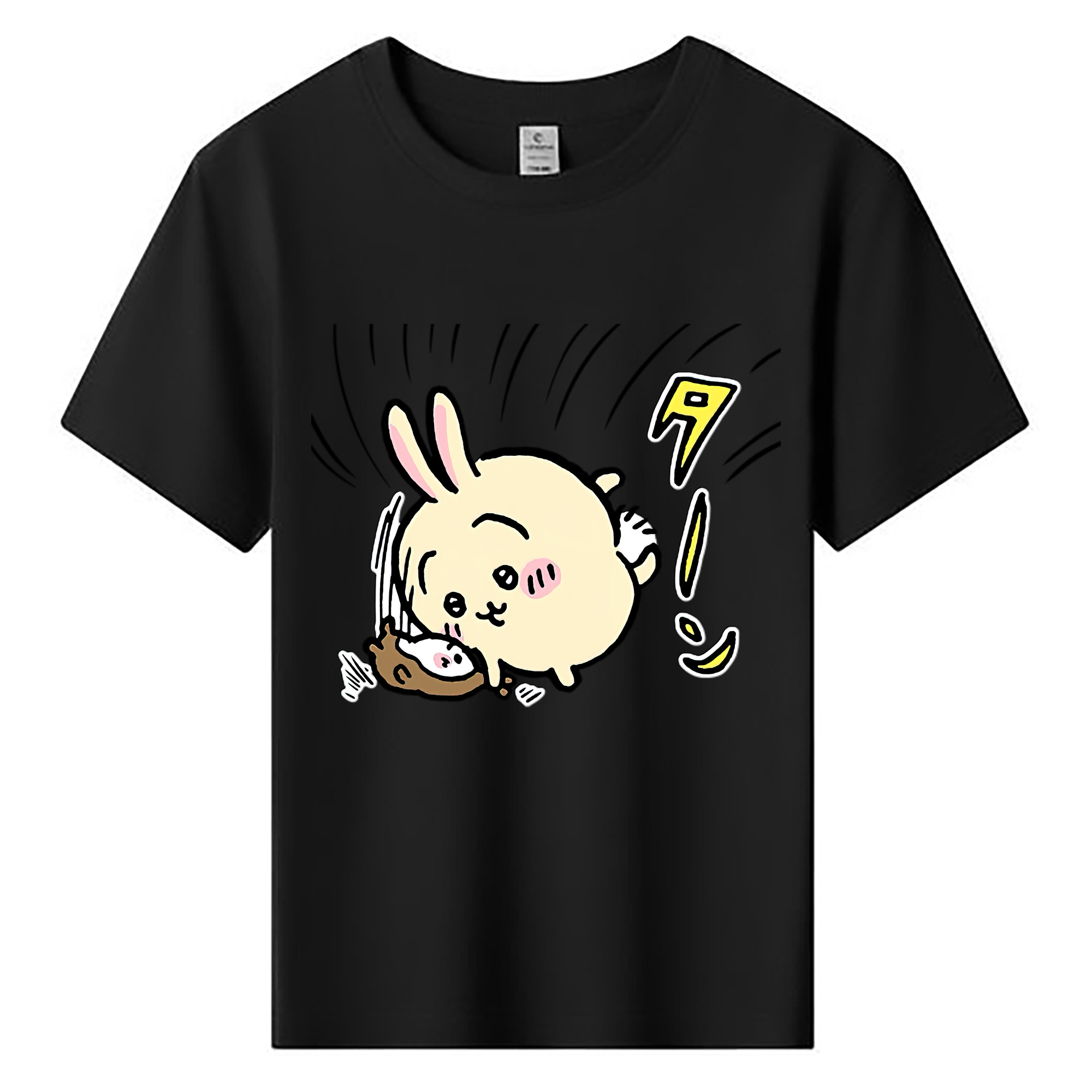 （画像用） ちいかわ うさぎ Chii-kawa usagi 綿100％キッズTシャツ（フロントプリント）