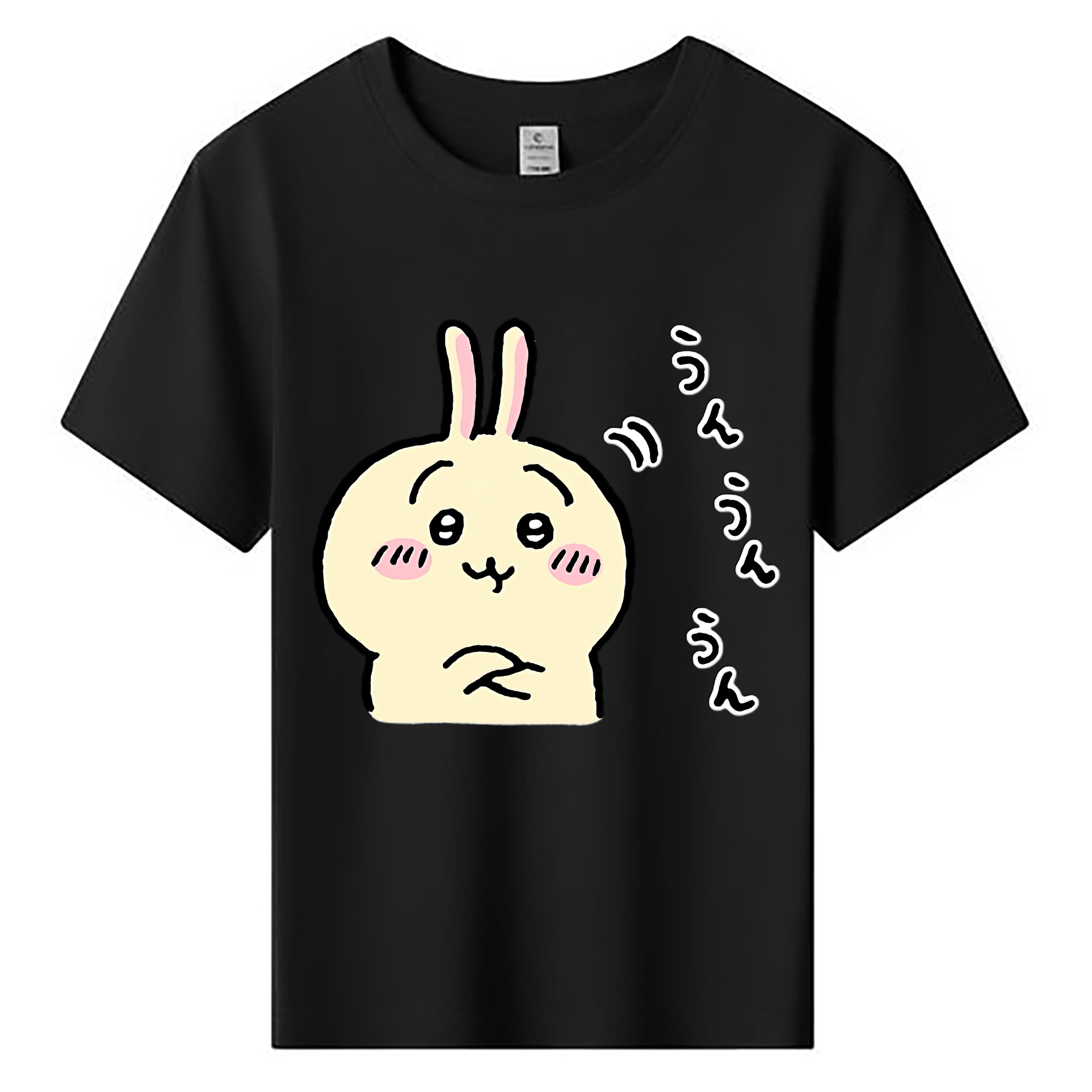 （画像用） ちいかわ うさぎ Chii-kawa usagi 綿100％キッズTシャツ（フロントプリント）