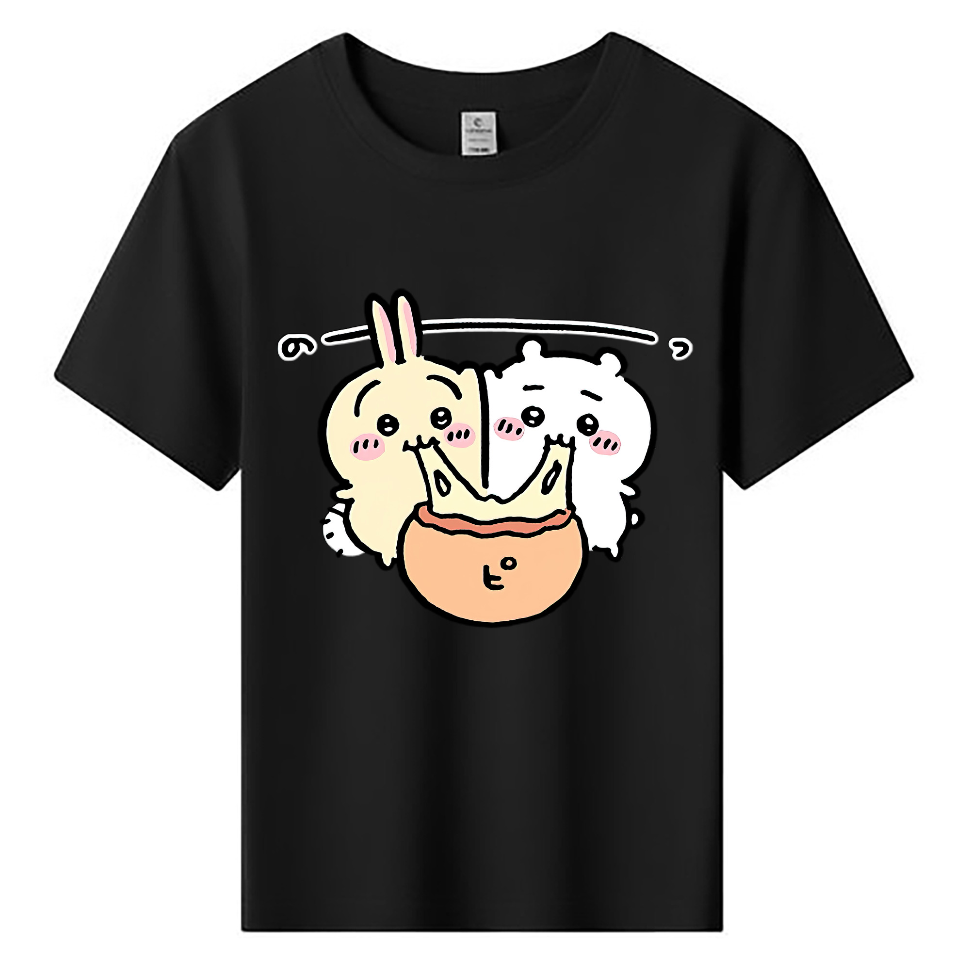 （画像用） ちいかわ うさぎ Chii-kawa usagi 綿100％キッズTシャツ（フロントプリント）
