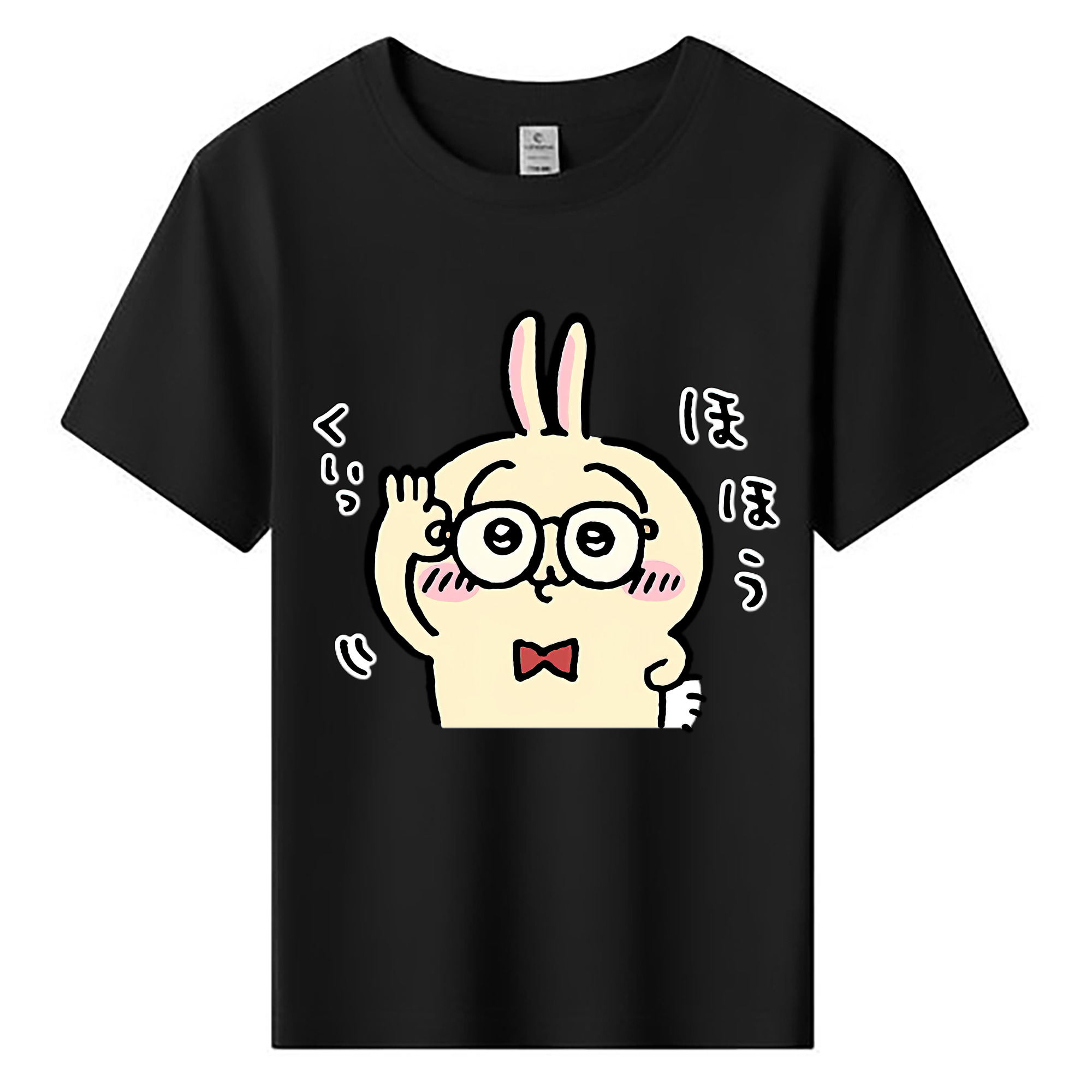 （画像用） ちいかわ うさぎ Chii-kawa usagi 綿100％キッズTシャツ（フロントプリント）