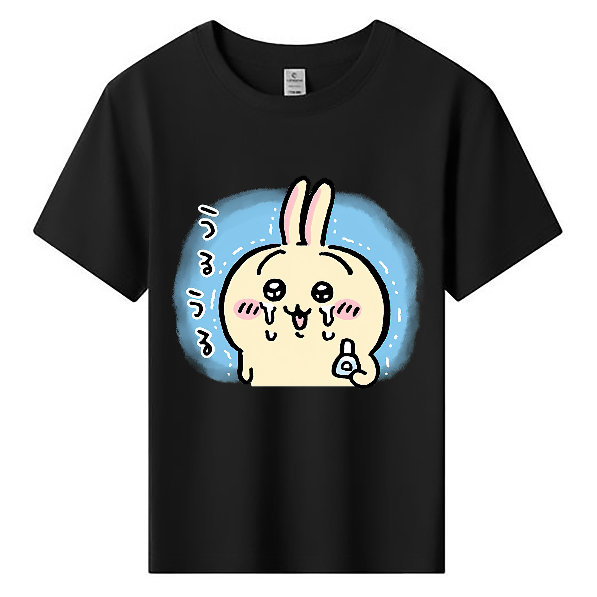 （画像用） ちいかわ うさぎ Chii-kawa usagi 綿100％キッズTシャツ（フロントプリント）