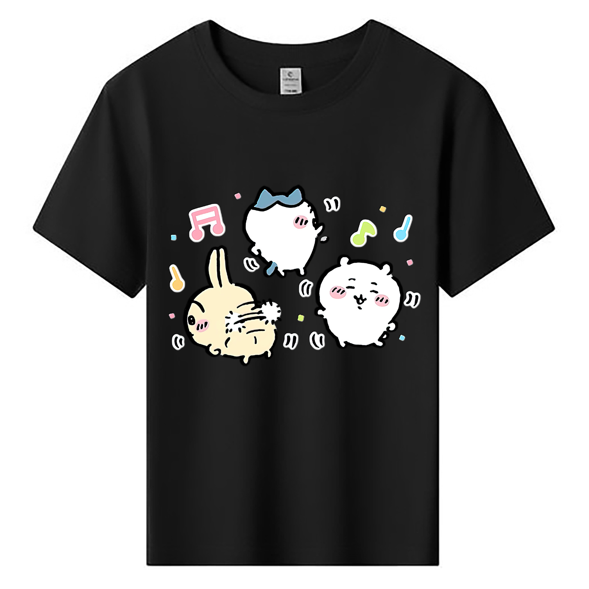 （画像用） ちいかわ うさぎ Chii-kawa usagi 綿100％キッズTシャツ（フロントプリント）