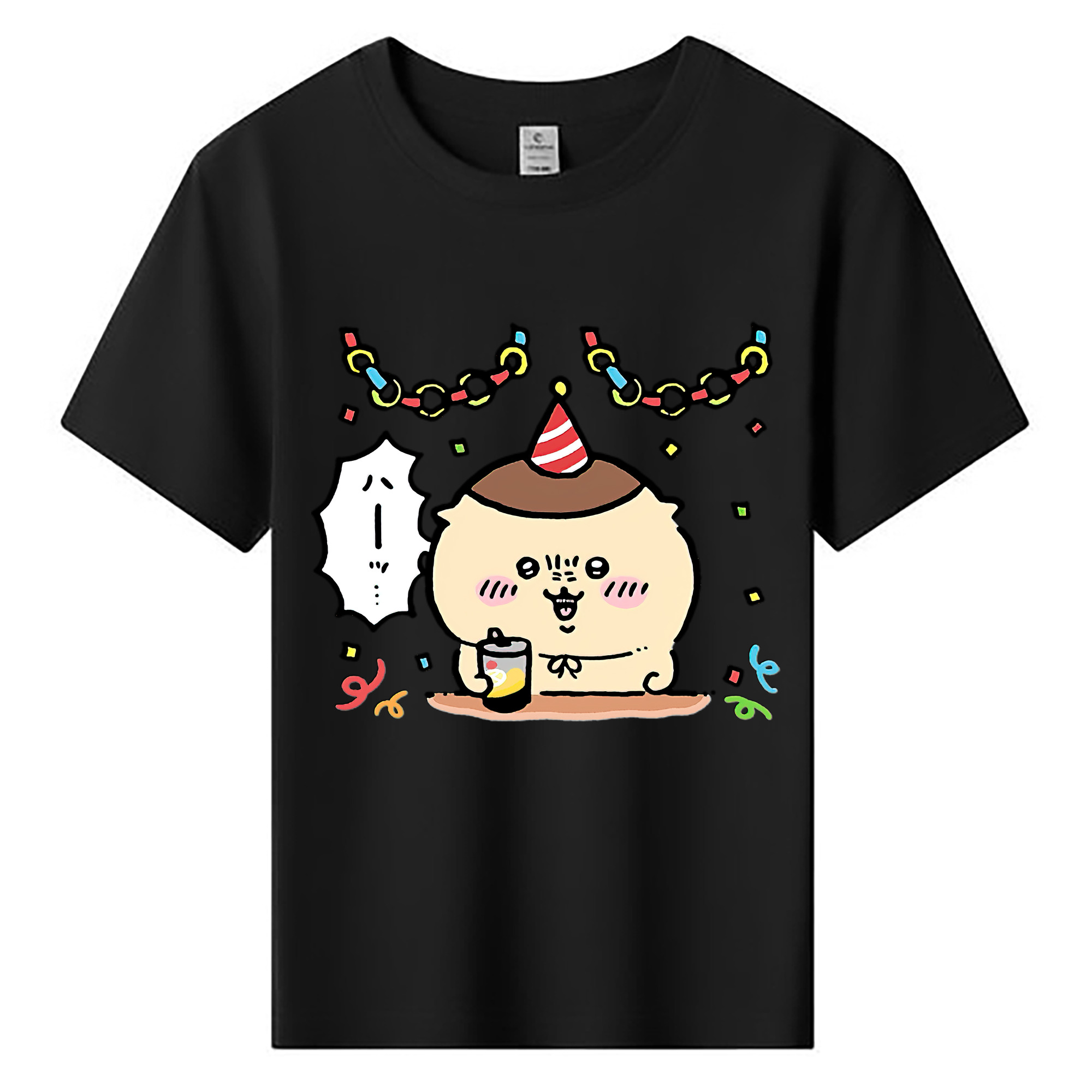 （画像用） ちいかわ くりまんじゅう Chii-kawa kuri manjū 綿100％キッズTシャツ（フロントプリント）