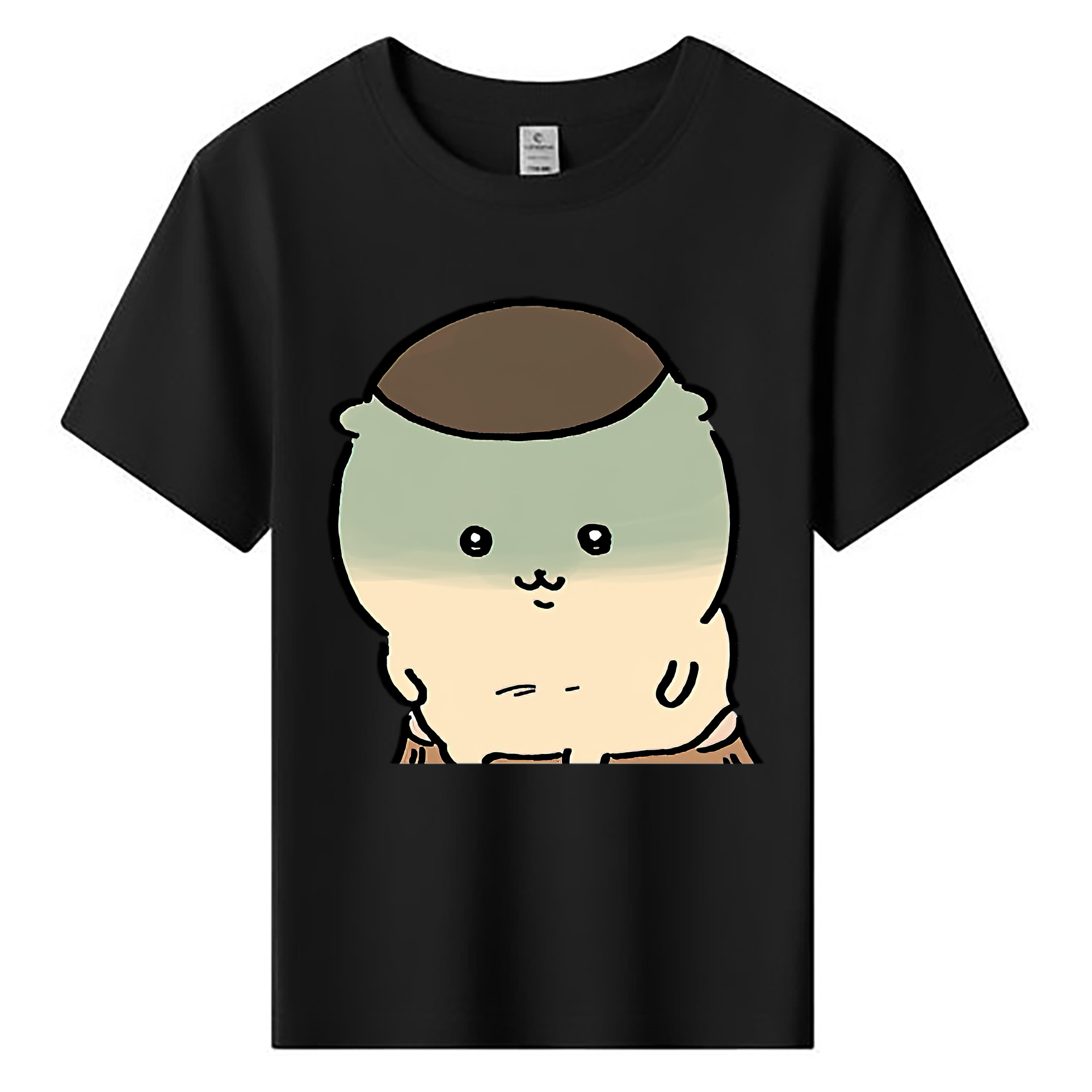 （画像用） ちいかわ くりまんじゅう Chii-kawa kuri manjū 綿100％キッズTシャツ（フロントプリント）