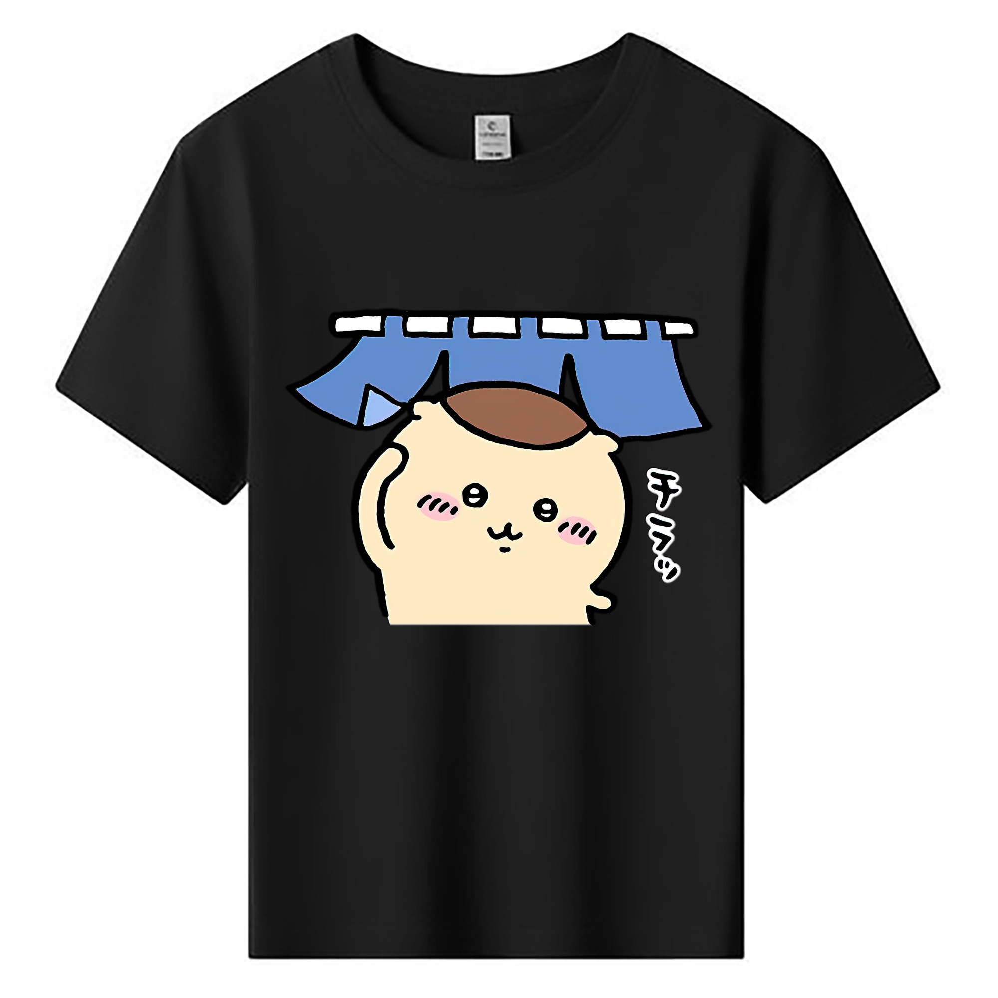 （画像用） ちいかわ くりまんじゅう Chii-kawa kuri manjū 綿100％キッズTシャツ（フロントプリント）