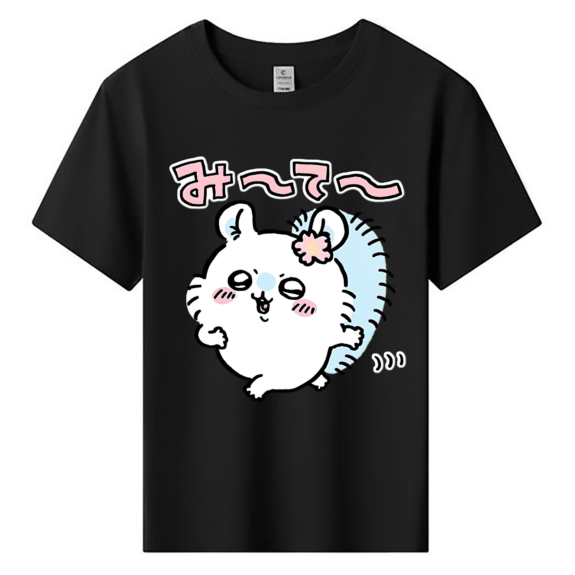 （画像用） ちいかわ モモンガ Chii-kawa Momonga 綿100％キッズTシャツ（フロントプリント）