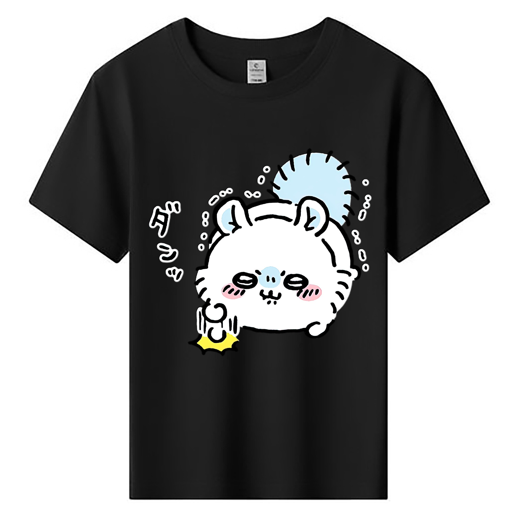 （画像用） ちいかわ モモンガ Chii-kawa Momonga 綿100％キッズTシャツ（フロントプリント）