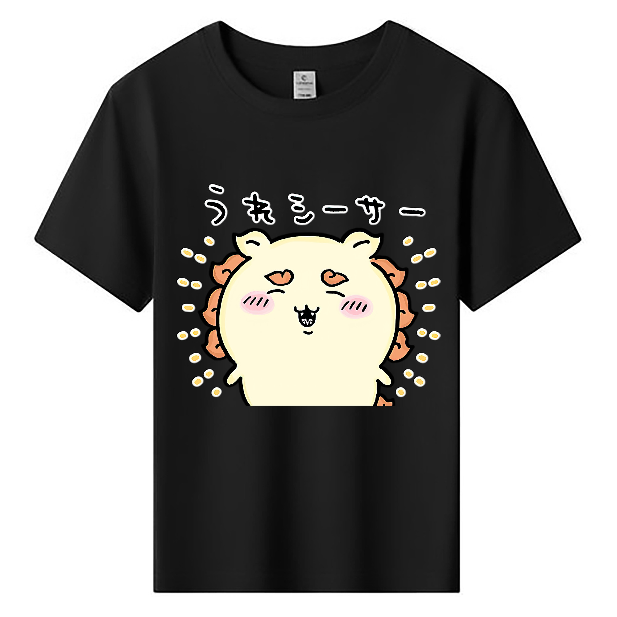（画像用） ちいかわ シーサー Chii-kawa Shisa 綿100％キッズTシャツ（フロントプリント）