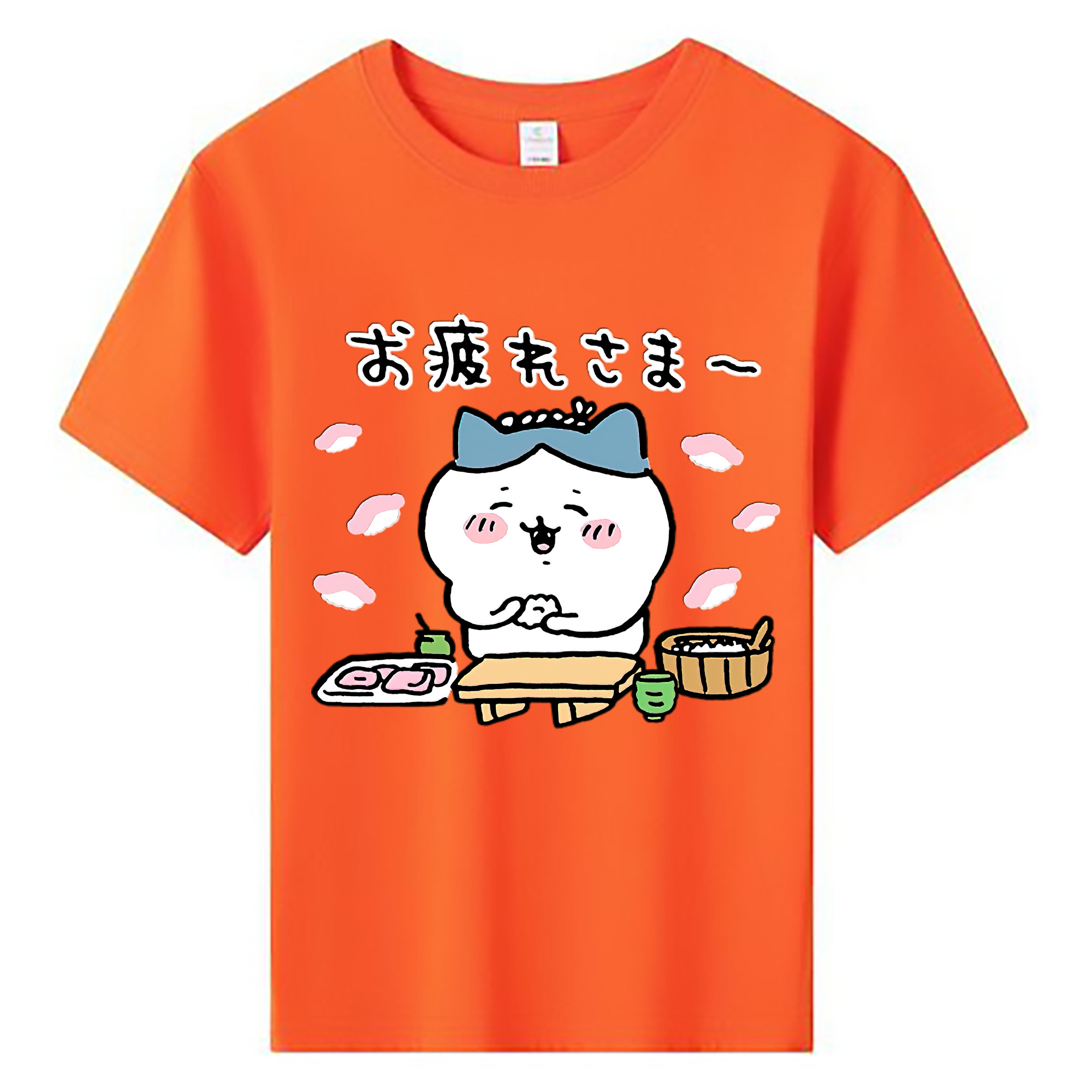 （画像用） ちいかわ ハチワレ Chii-kawa hachiware 綿100％キッズTシャツ（フロントプリント）