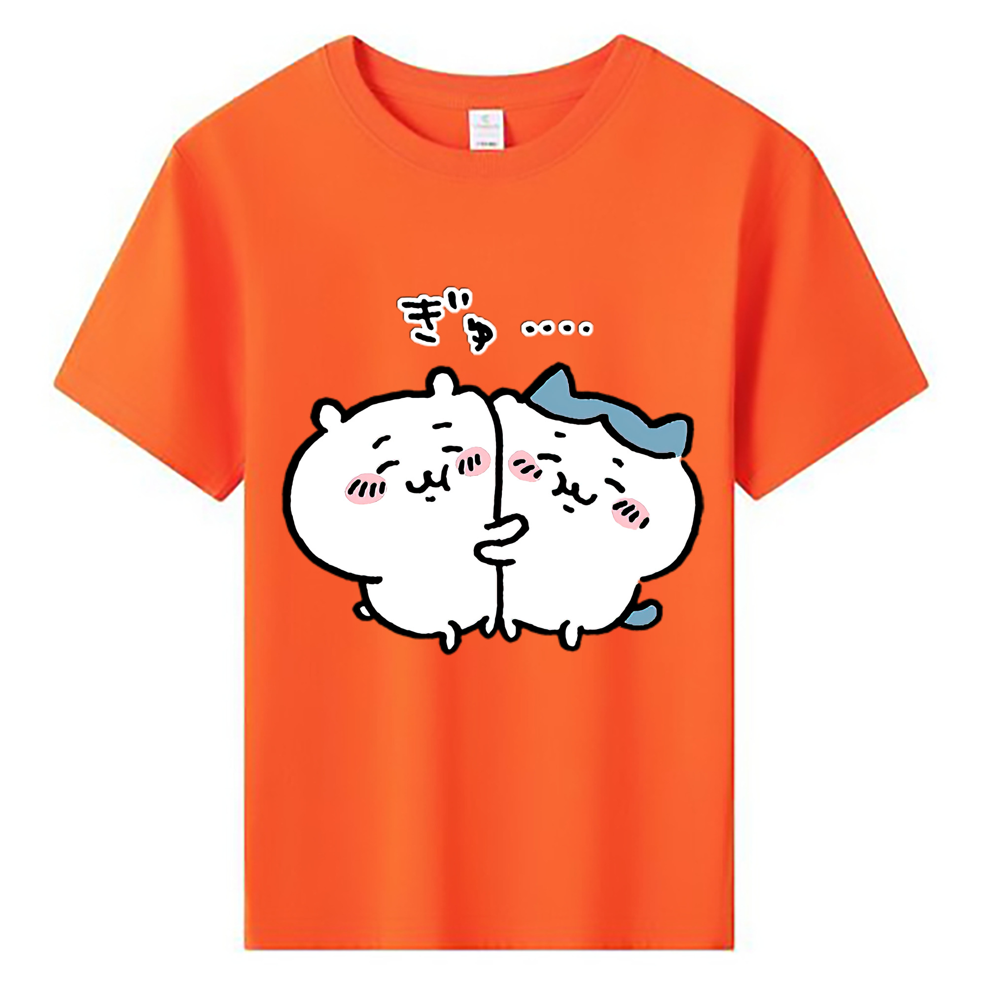 （画像用） ちいかわ ハチワレ Chii-kawa hachiware 綿100％キッズTシャツ（フロントプリント）
