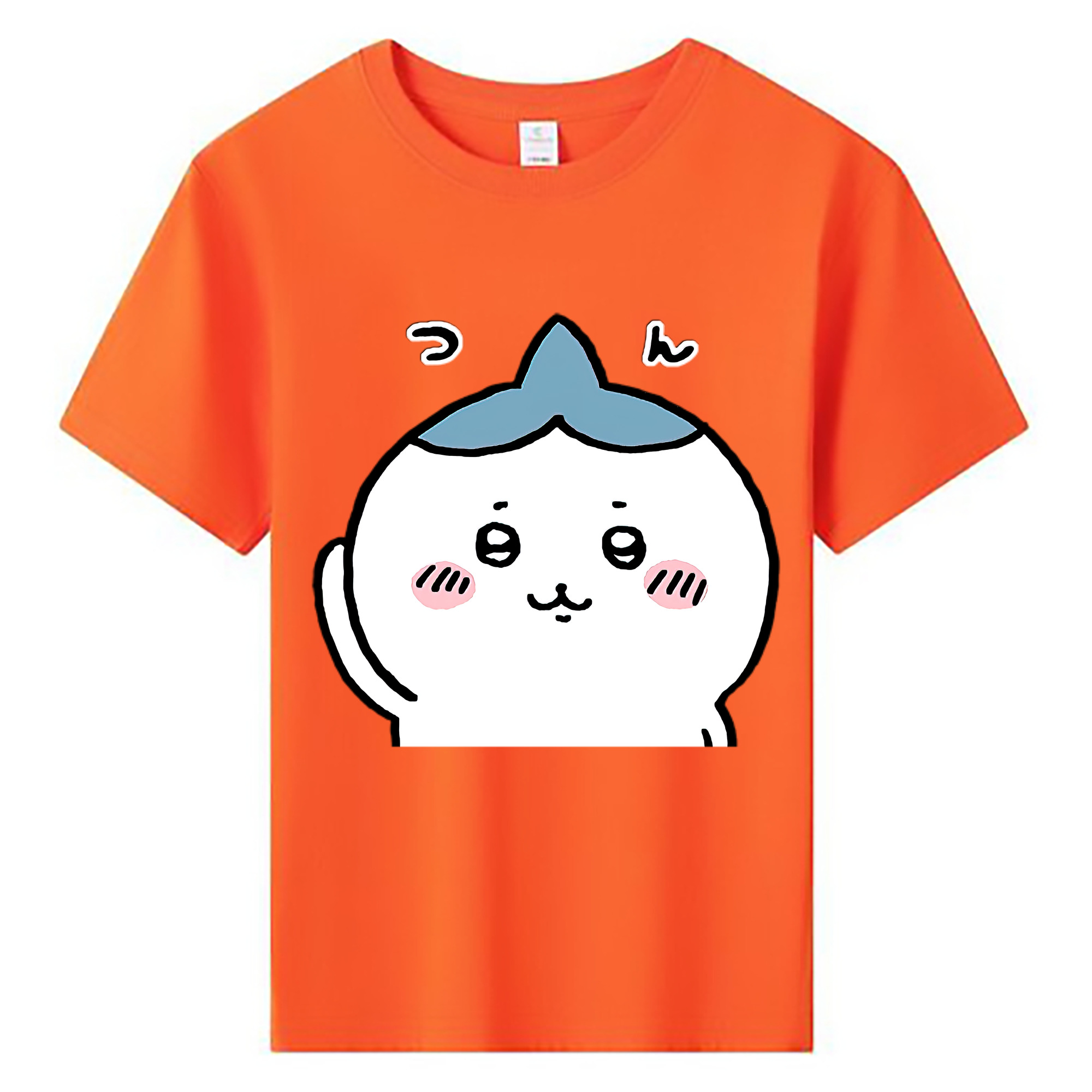（画像用） ちいかわ ハチワレ Chii-kawa hachiware 綿100％キッズTシャツ（フロントプリント）