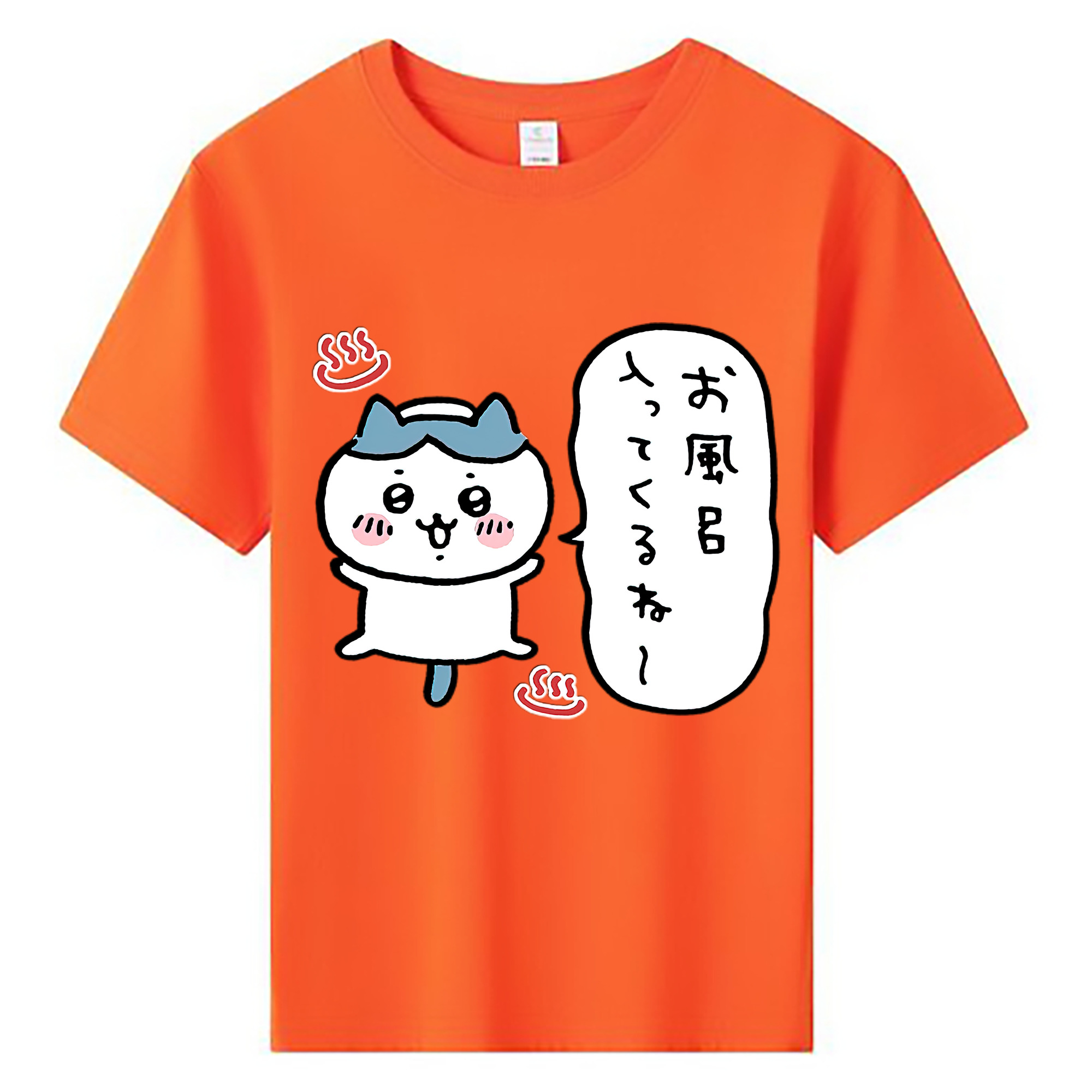 （画像用） ちいかわ ハチワレ Chii-kawa hachiware 綿100％キッズTシャツ（フロントプリント）