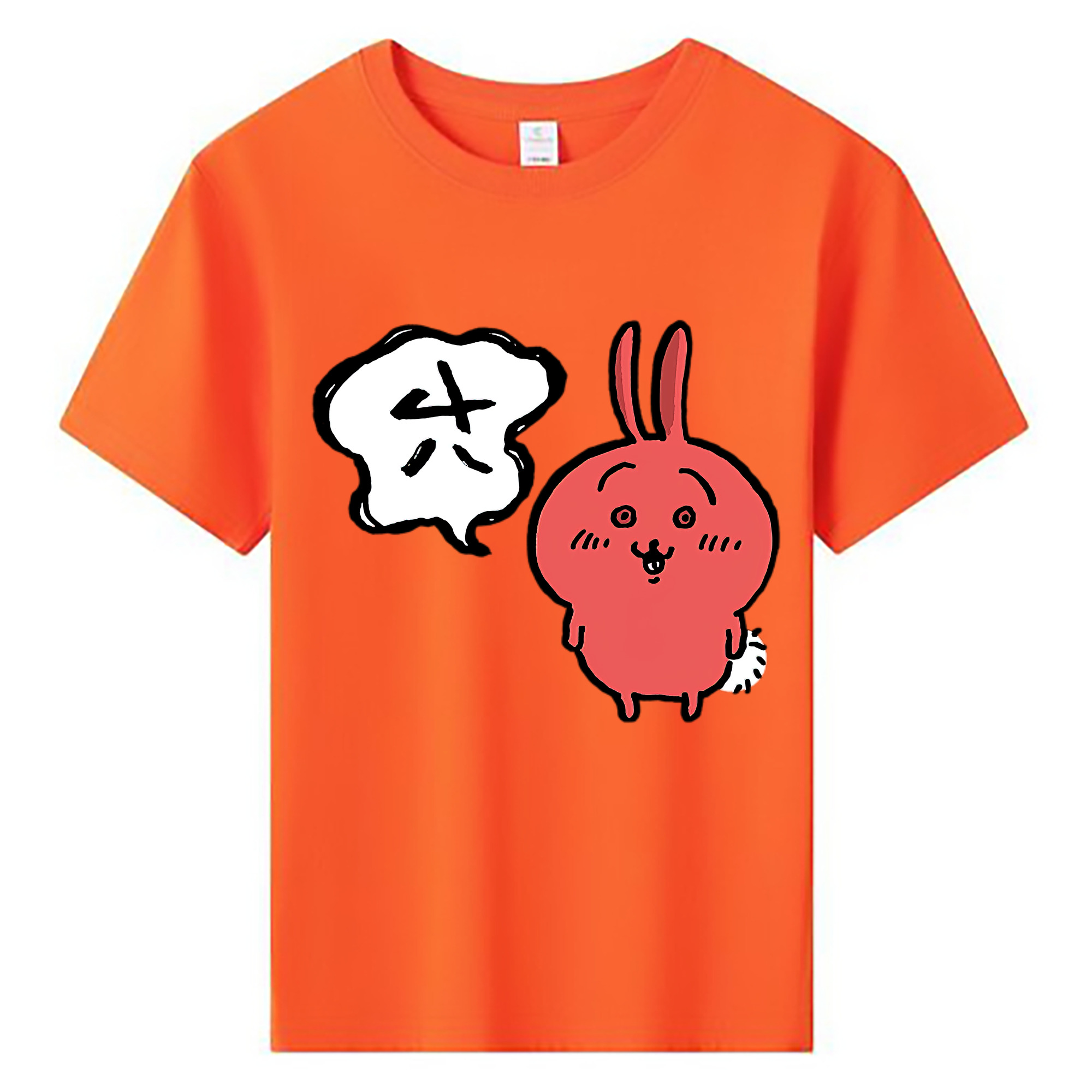 （画像用） ちいかわ ハチワレ Chii-kawa hachiware 綿100％キッズTシャツ（フロントプリント）