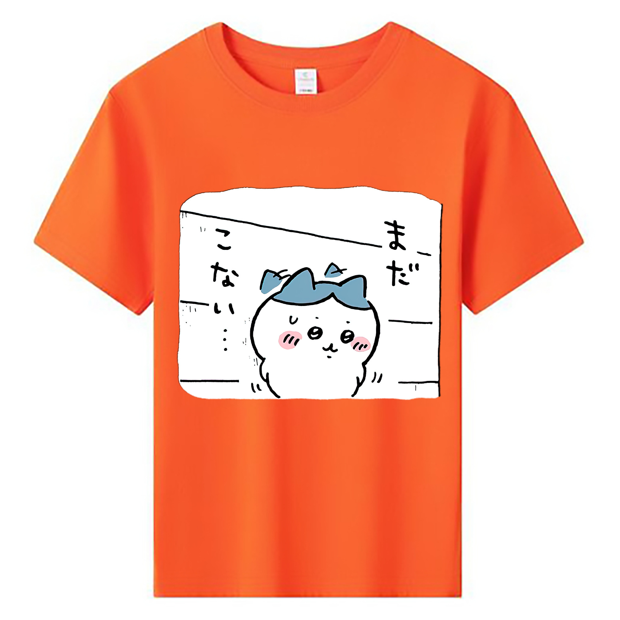 （画像用） ちいかわ ハチワレ Chii-kawa hachiware 綿100％キッズTシャツ（フロントプリント）