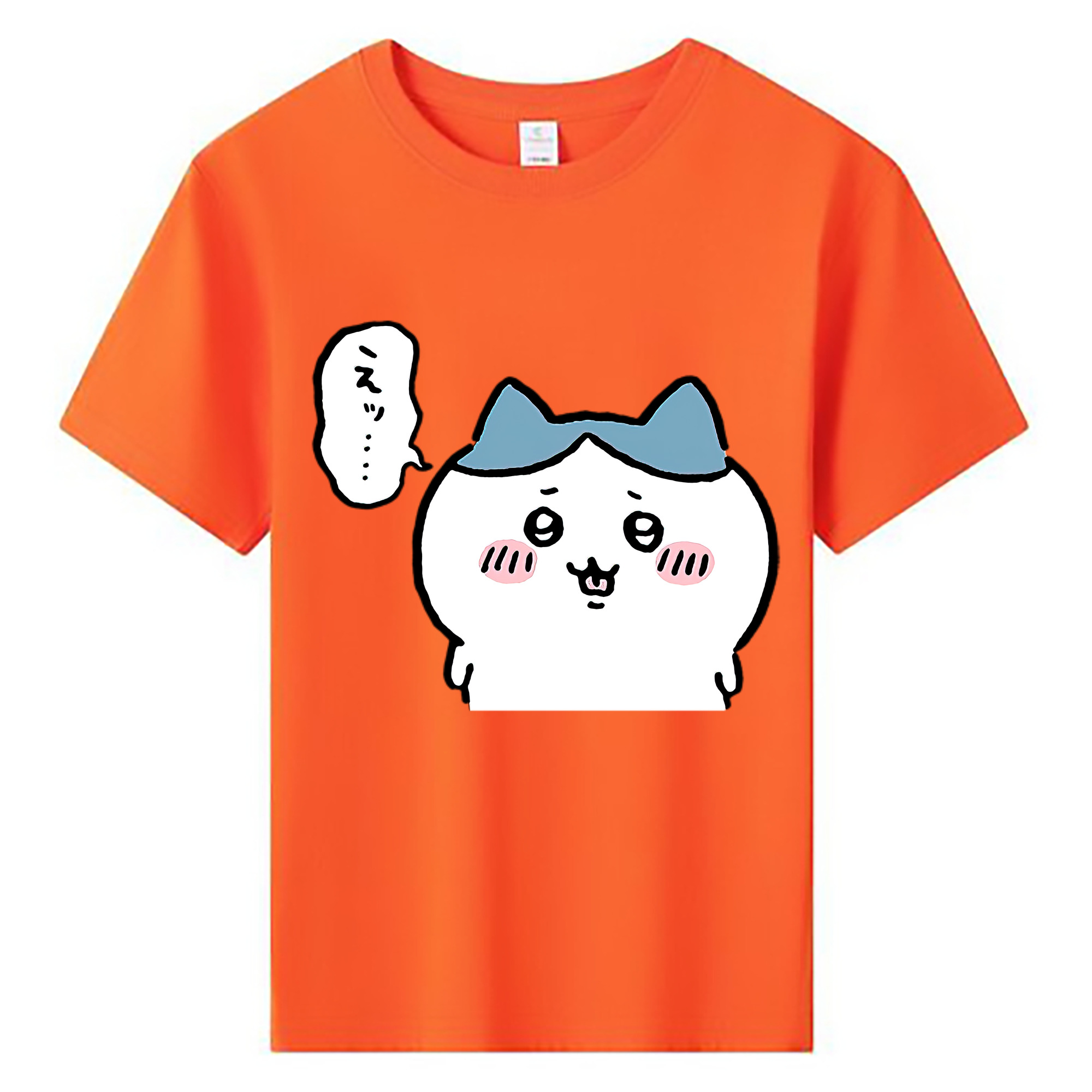 （画像用） ちいかわ ハチワレ Chii-kawa hachiware 綿100％キッズTシャツ（フロントプリント）