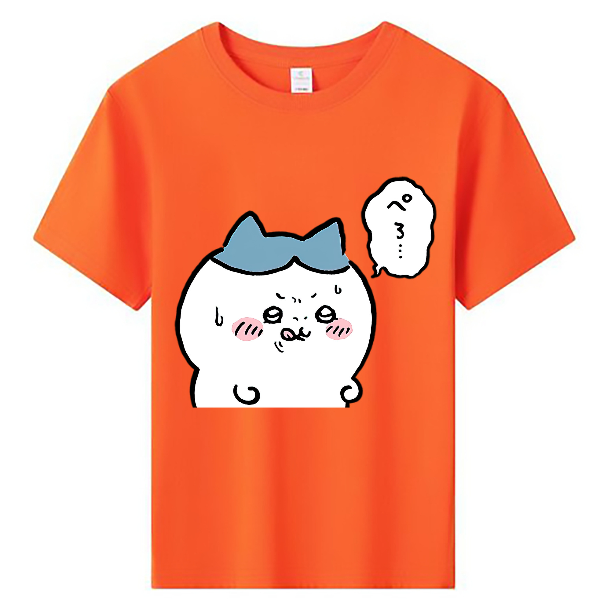 （画像用） ちいかわ ハチワレ Chii-kawa hachiware 綿100％キッズTシャツ（フロントプリント）