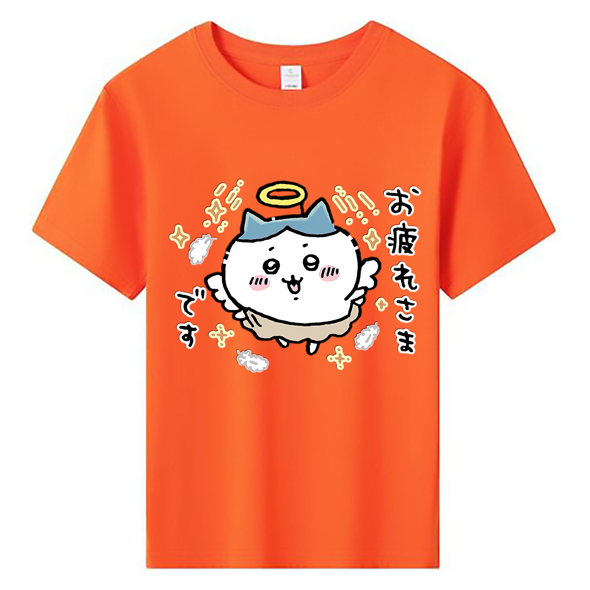（画像用） ちいかわ ハチワレ Chii-kawa hachiware 綿100％キッズTシャツ（フロントプリント）