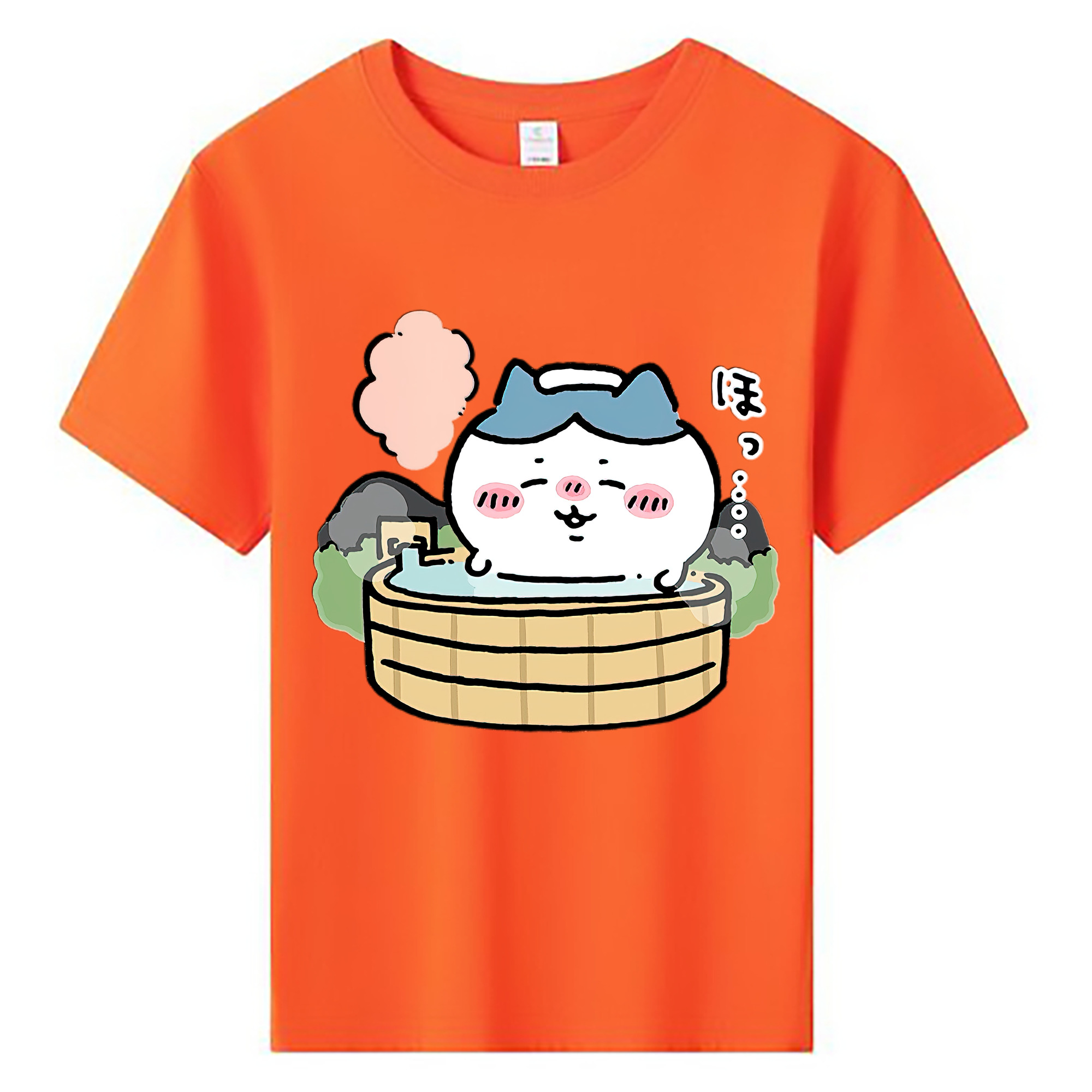 （画像用） ちいかわ ハチワレ Chii-kawa hachiware 綿100％キッズTシャツ（フロントプリント）