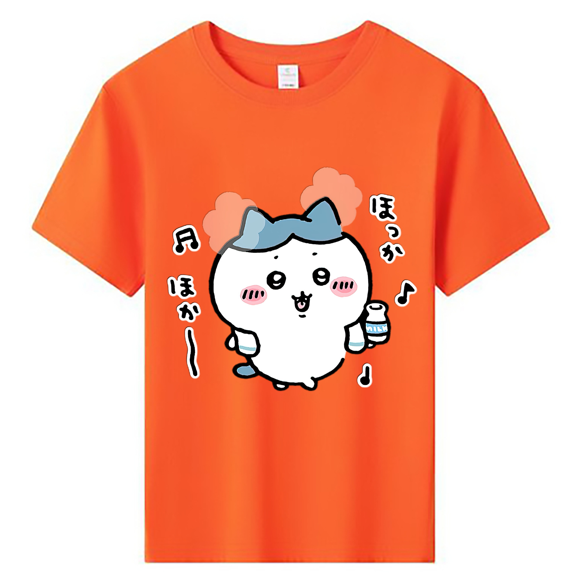 （画像用） ちいかわ ハチワレ Chii-kawa hachiware 綿100％キッズTシャツ（フロントプリント）