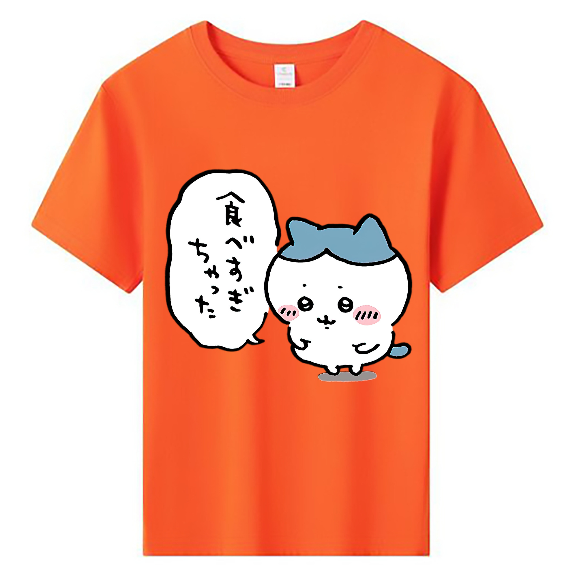 （画像用） ちいかわ ハチワレ Chii-kawa hachiware 綿100％キッズTシャツ（フロントプリント）