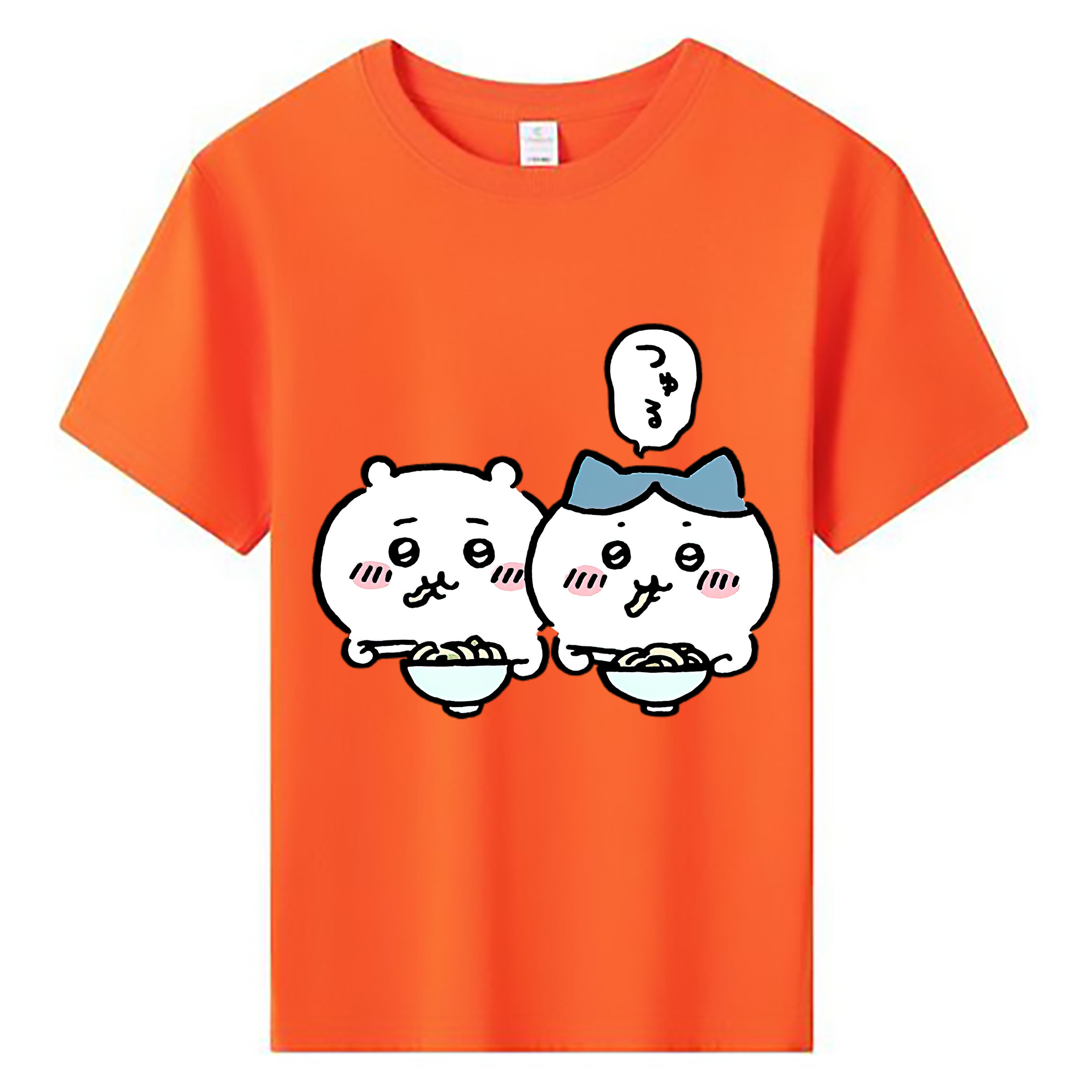 （画像用） ちいかわ ハチワレ Chii-kawa hachiware 綿100％キッズTシャツ（フロントプリント）
