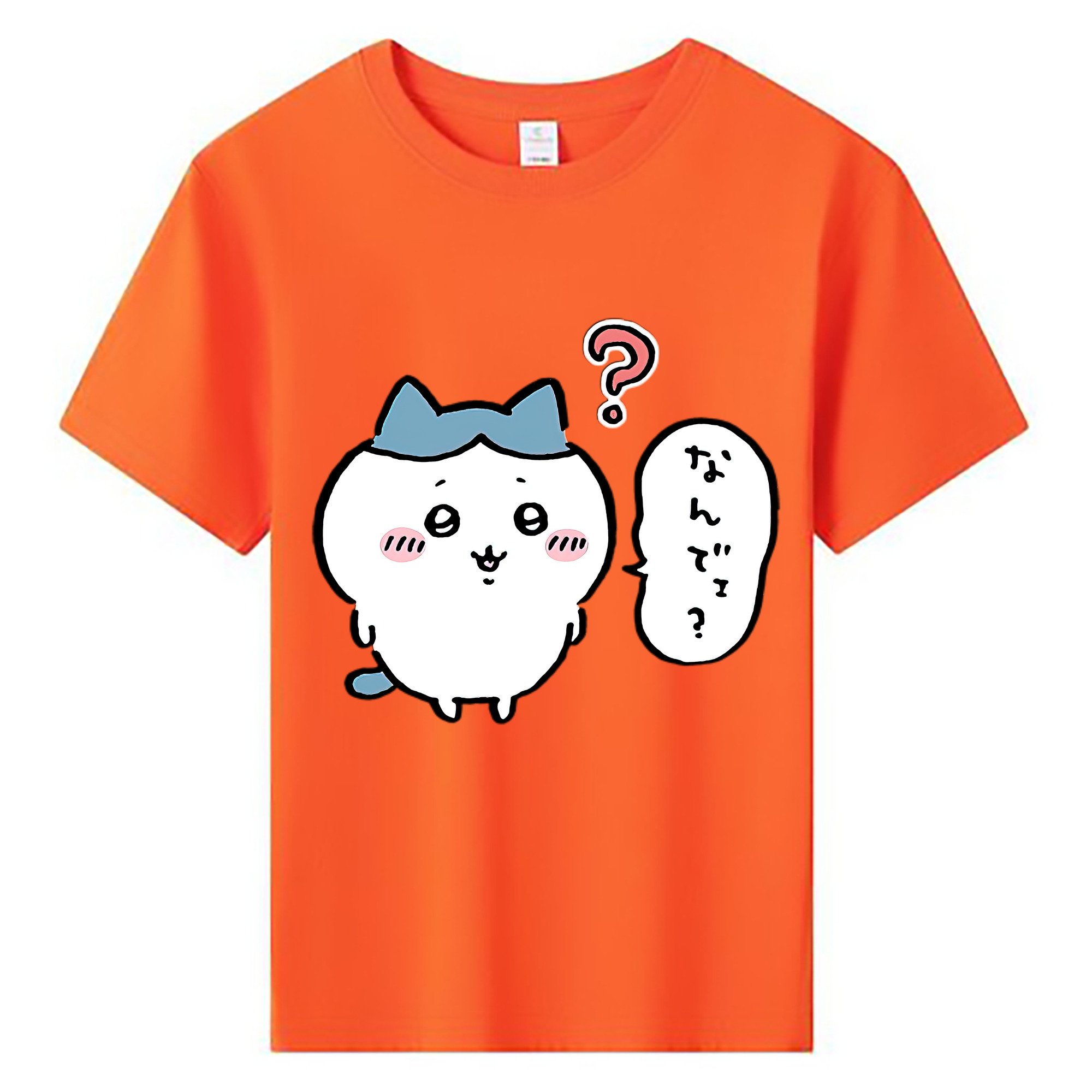 （画像用） ちいかわ ハチワレ Chii-kawa hachiware 綿100％キッズTシャツ（フロントプリント）
