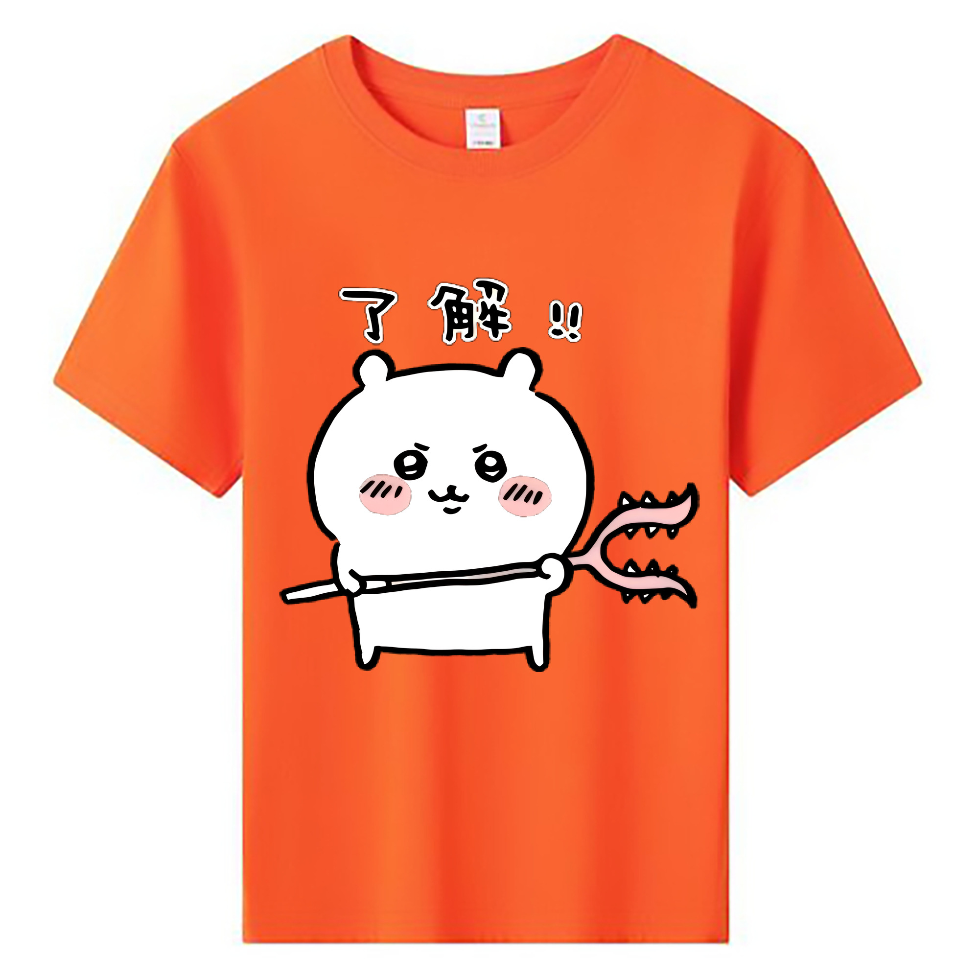 （画像用） ちいかわ ちいかわ Chii-kawa chiikawa 綿100％キッズTシャツ（フロントプリント）