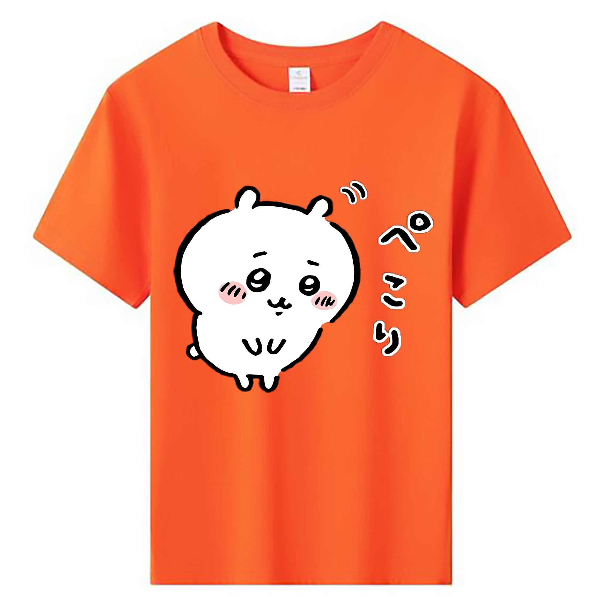 （画像用） ちいかわ ちいかわ Chii-kawa chiikawa 綿100％キッズTシャツ（フロントプリント）