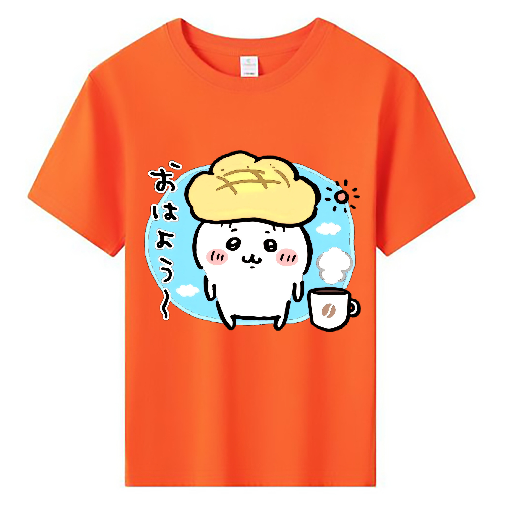 （画像用） ちいかわ ちいかわ Chii-kawa chiikawa 綿100％キッズTシャツ（フロントプリント）