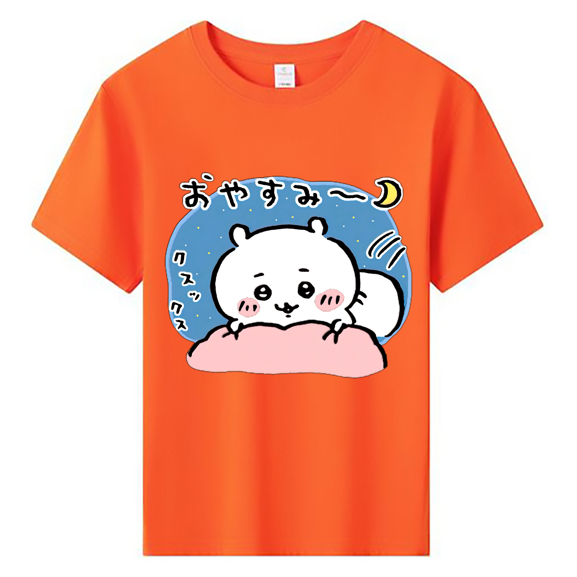 （画像用） ちいかわ ちいかわ Chii-kawa chiikawa 綿100％キッズTシャツ（フロントプリント）