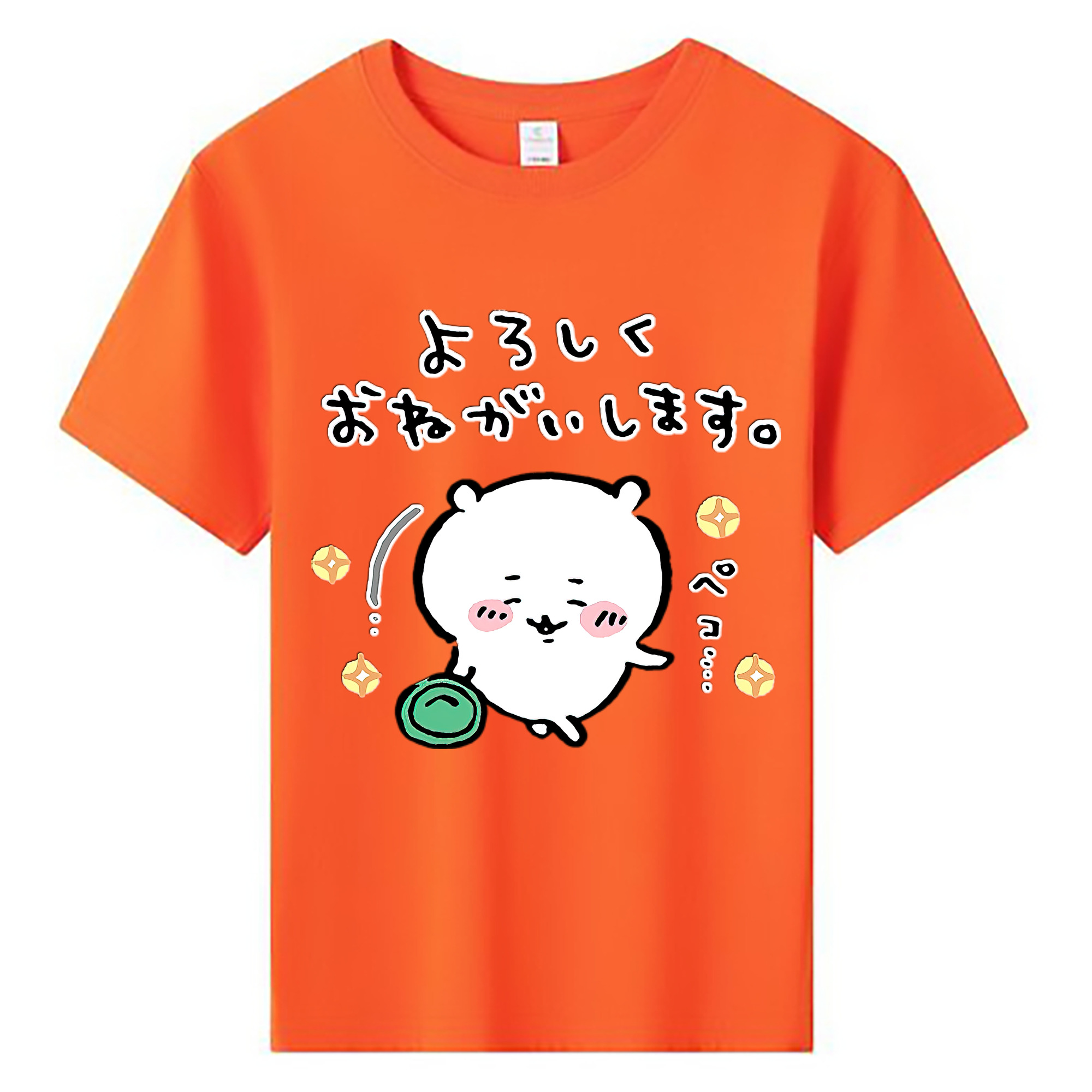 （画像用） ちいかわ ちいかわ Chii-kawa chiikawa 綿100％キッズTシャツ（フロントプリント）