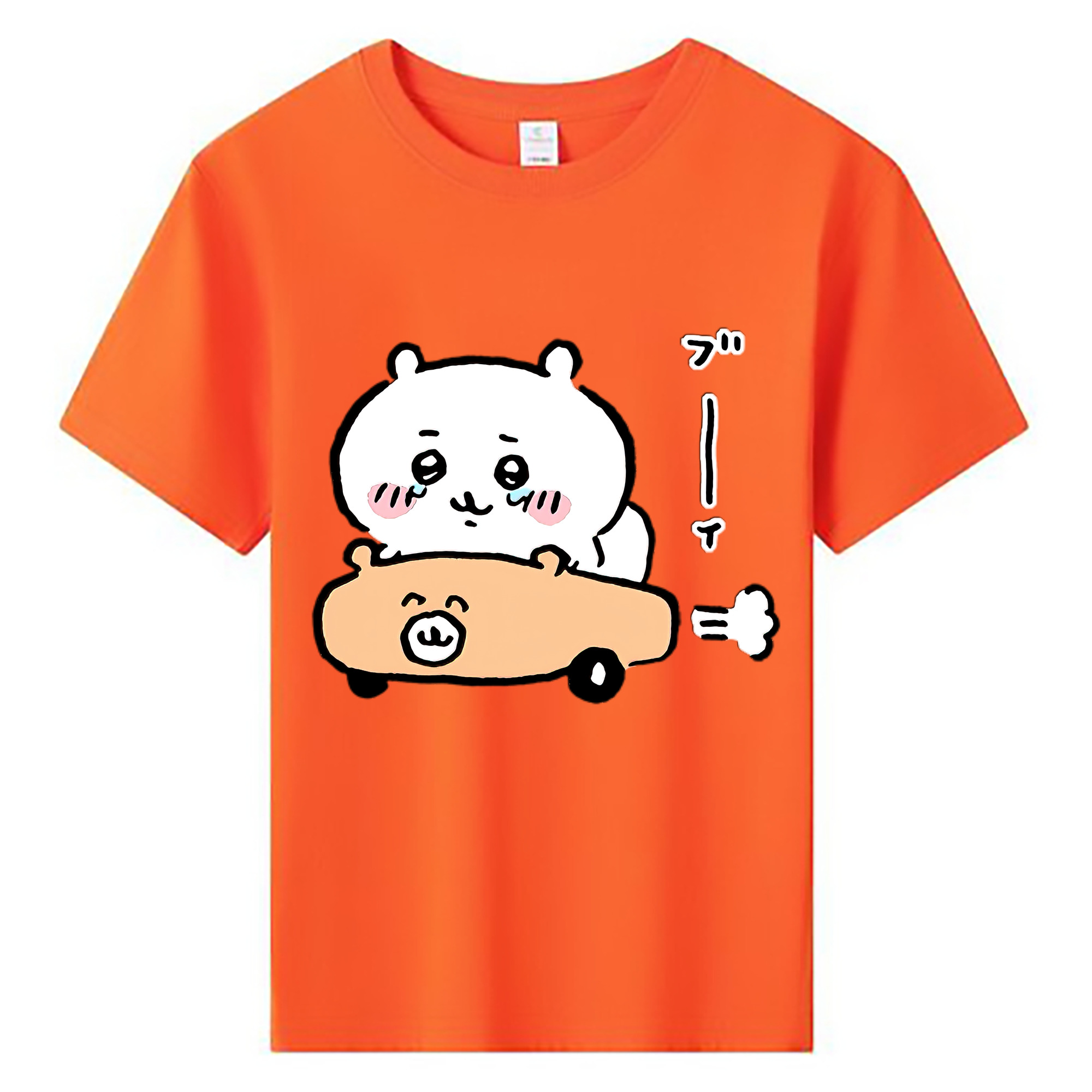 （画像用） ちいかわ ちいかわ Chii-kawa chiikawa 綿100％キッズTシャツ（フロントプリント）