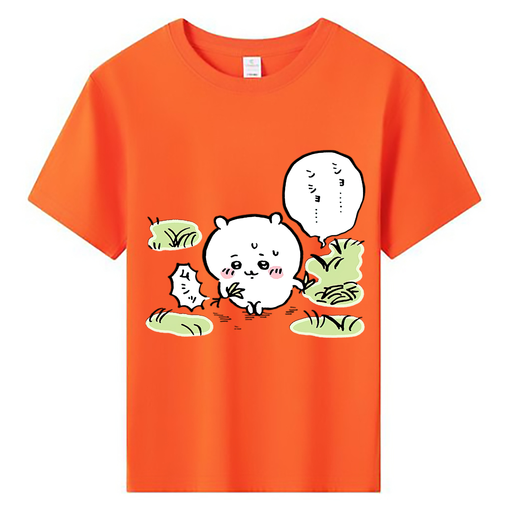 （画像用） ちいかわ ちいかわ Chii-kawa chiikawa 綿100％キッズTシャツ（フロントプリント）