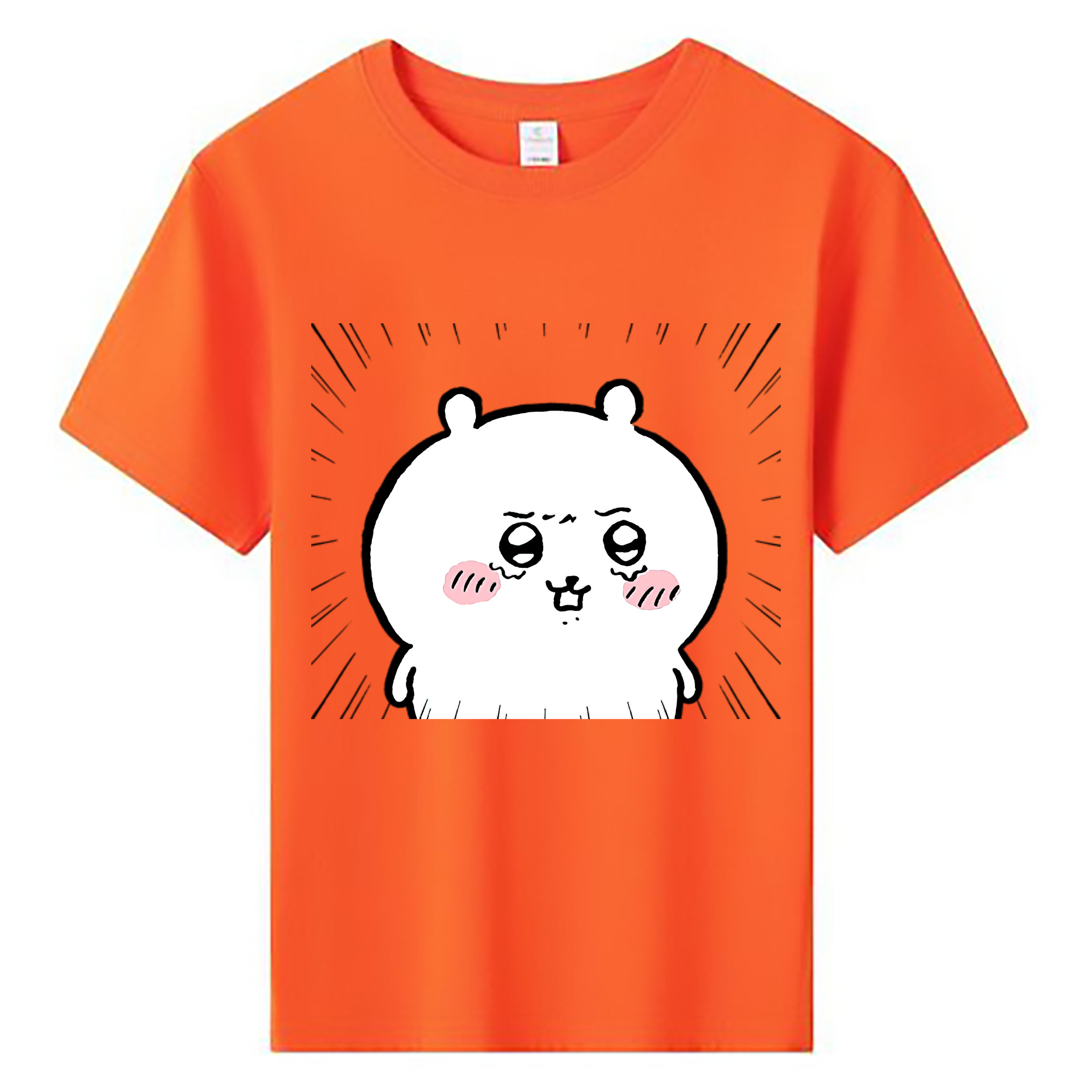 （画像用） ちいかわ ちいかわ Chii-kawa chiikawa 綿100％キッズTシャツ（フロントプリント）