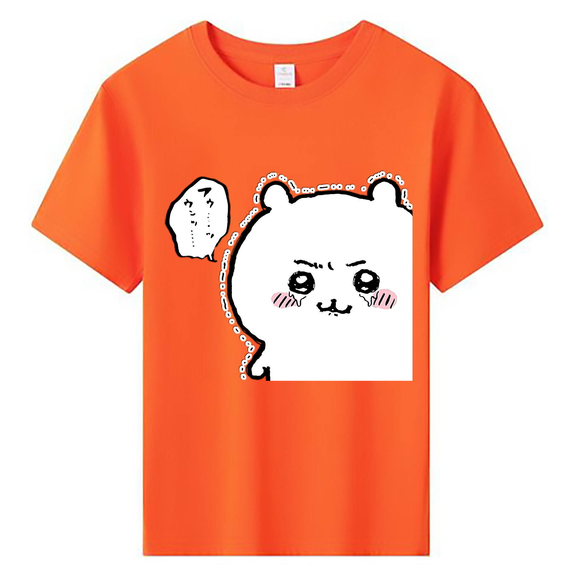 （画像用） ちいかわ ちいかわ Chii-kawa chiikawa 綿100％キッズTシャツ（フロントプリント）