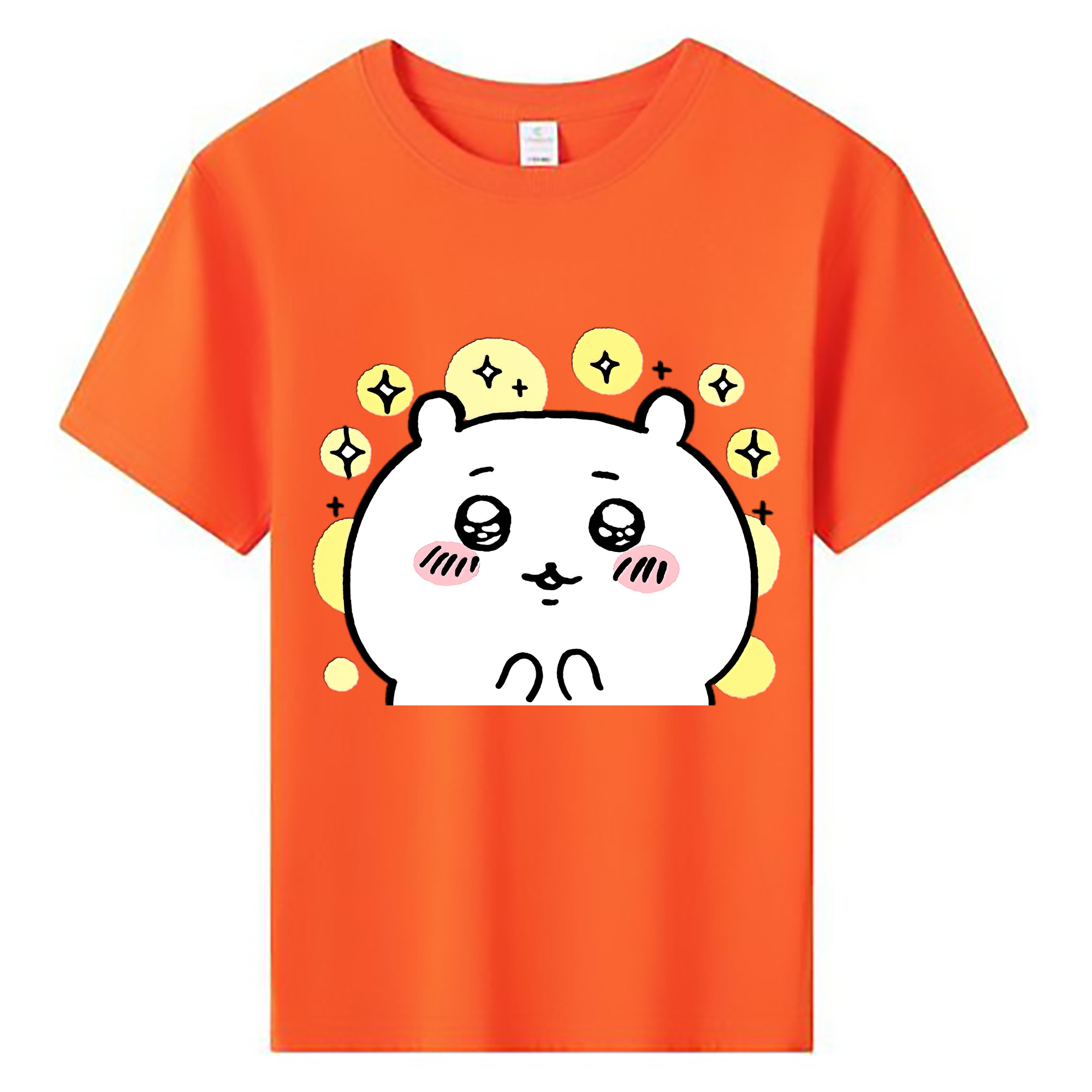 （画像用） ちいかわ ちいかわ Chii-kawa chiikawa 綿100％キッズTシャツ（フロントプリント）