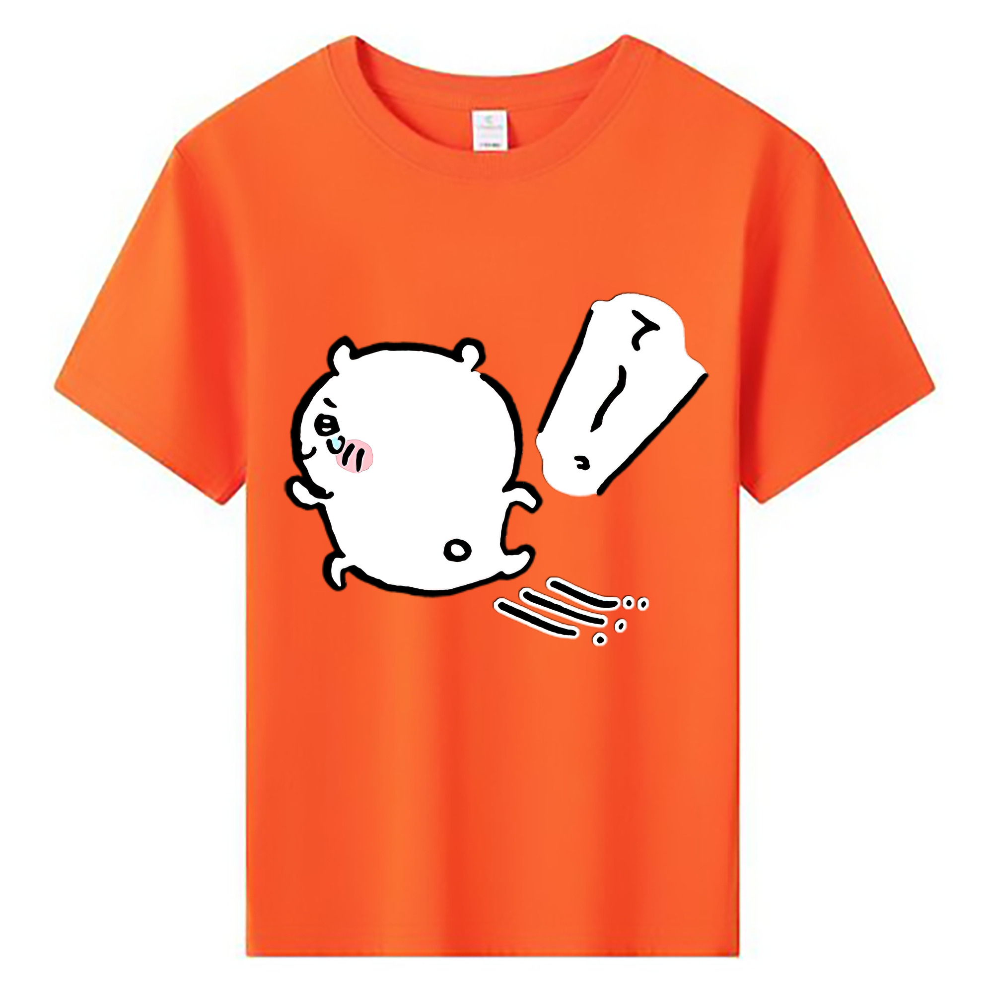 （画像用） ちいかわ ちいかわ Chii-kawa chiikawa 綿100％キッズTシャツ（フロントプリント）